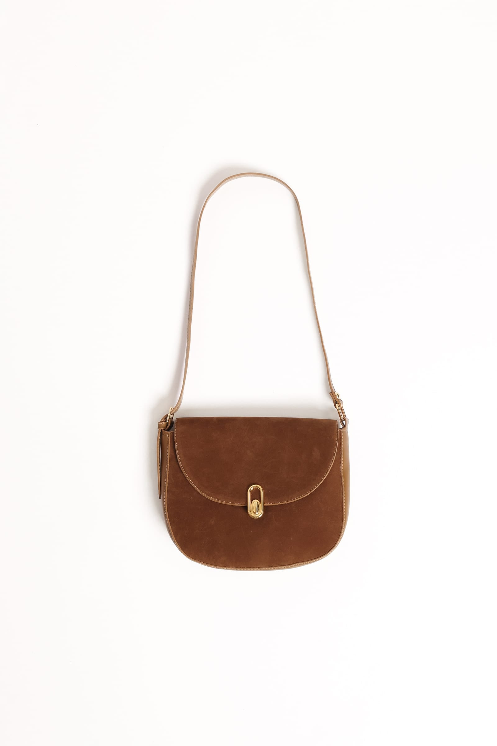 Petal and Pup USA ACCESSORIES Rowena Crossbody Bag - Brown Suede One Size