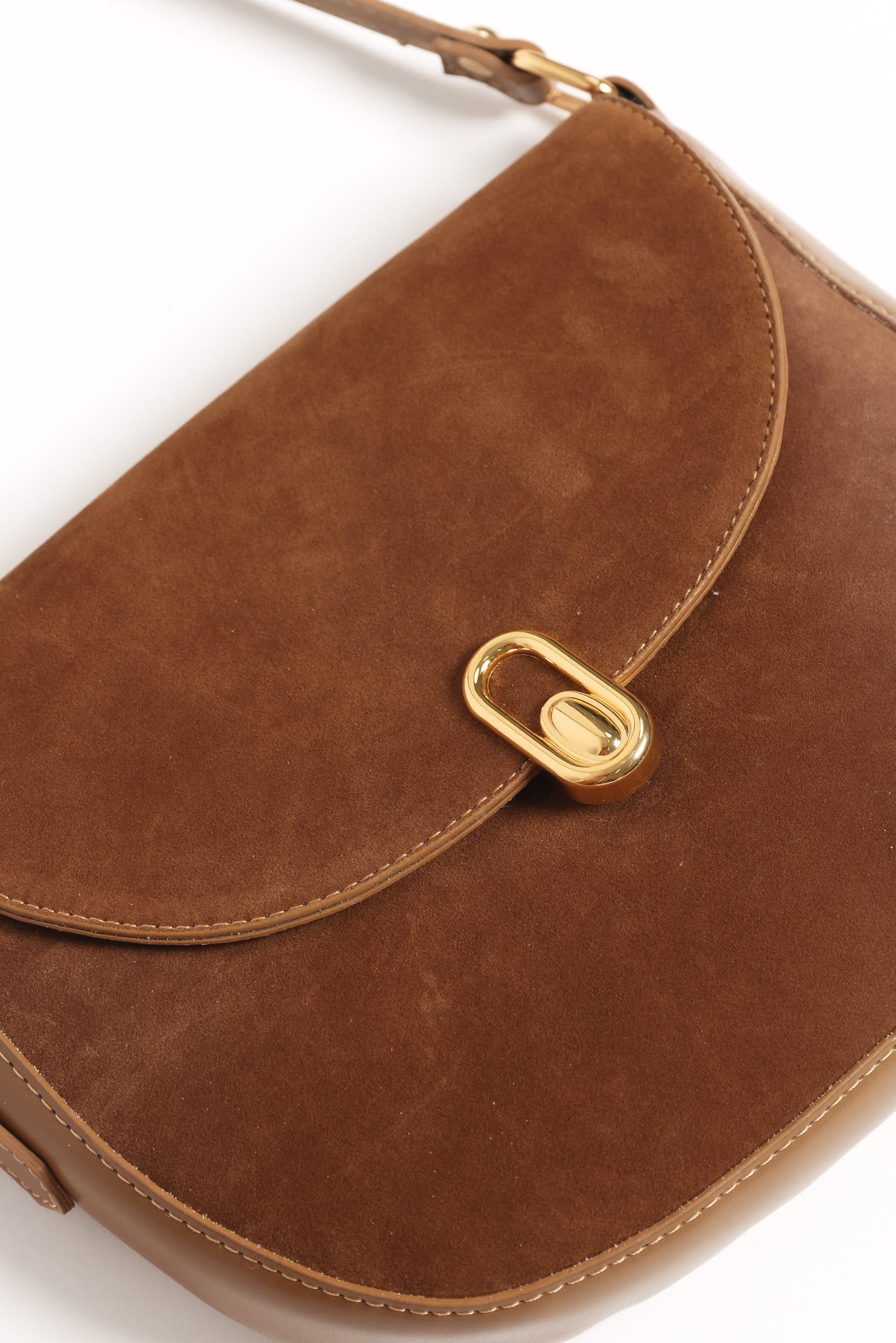 Petal and Pup USA ACCESSORIES Rowena Crossbody Bag - Brown Suede One Size