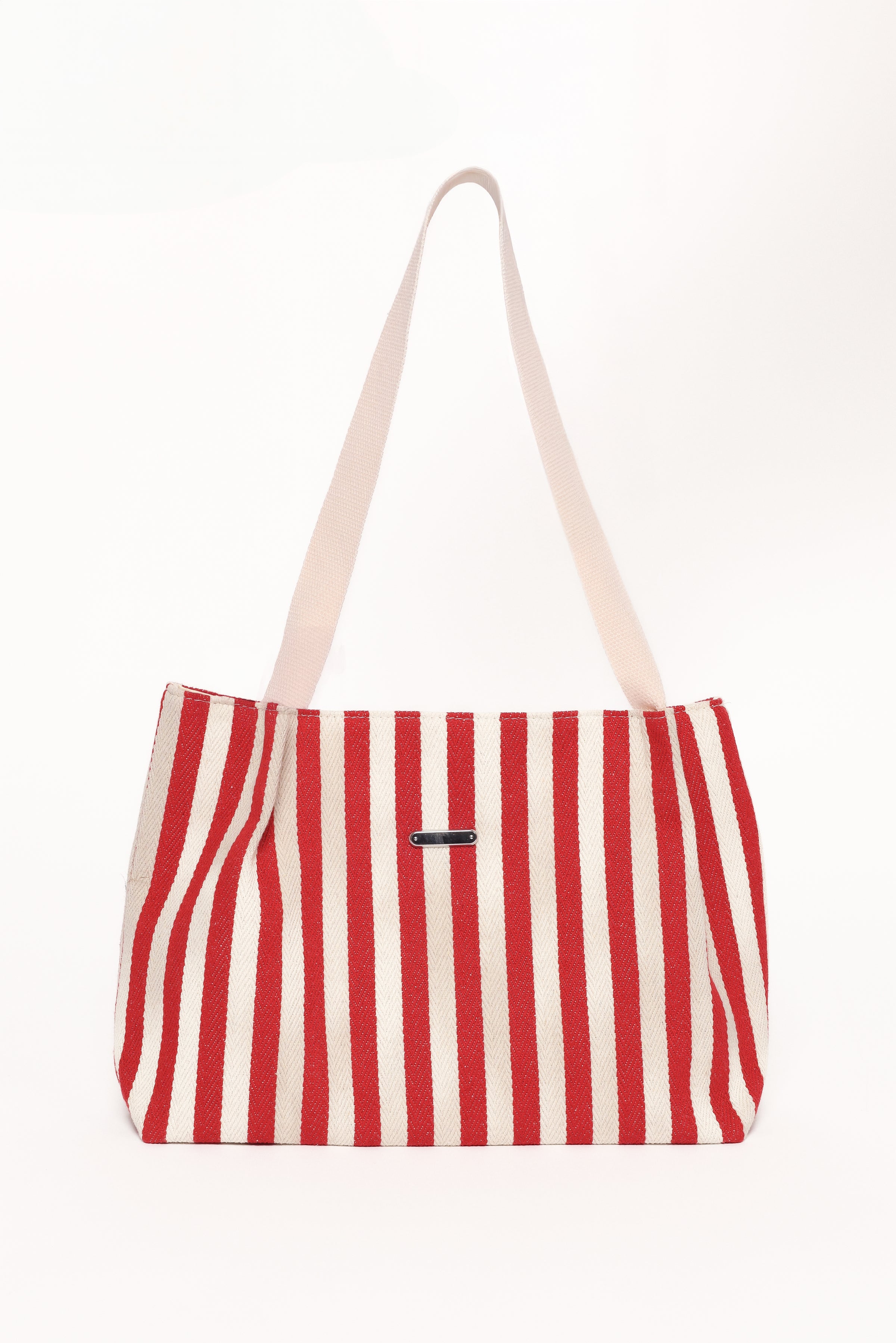 Petal and Pup USA ACCESSORIES Ruby Beach Bag - Red Stripe One Size