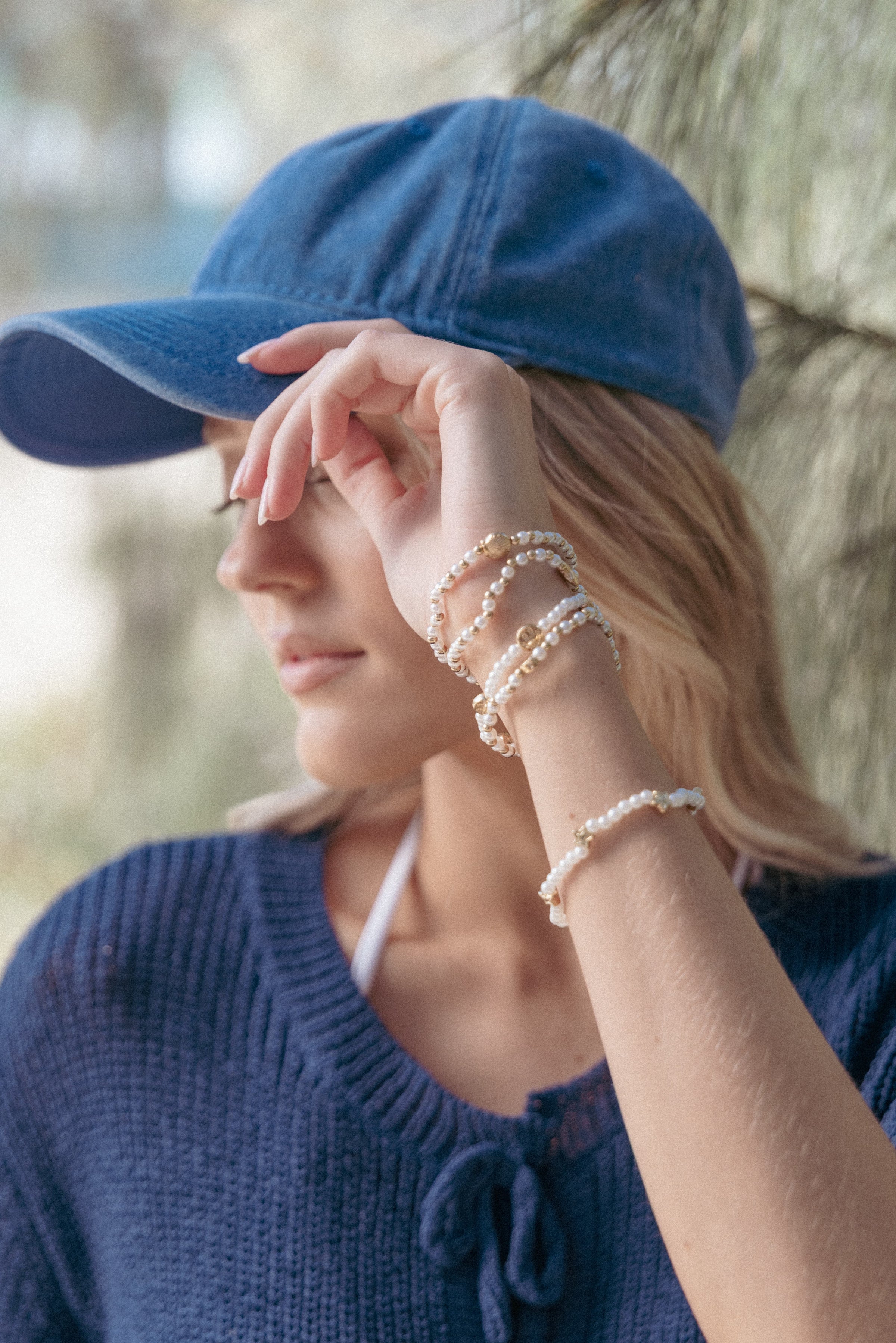 Petal and Pup USA ACCESSORIES Sailor Bracelet Set - Pearl One Size
