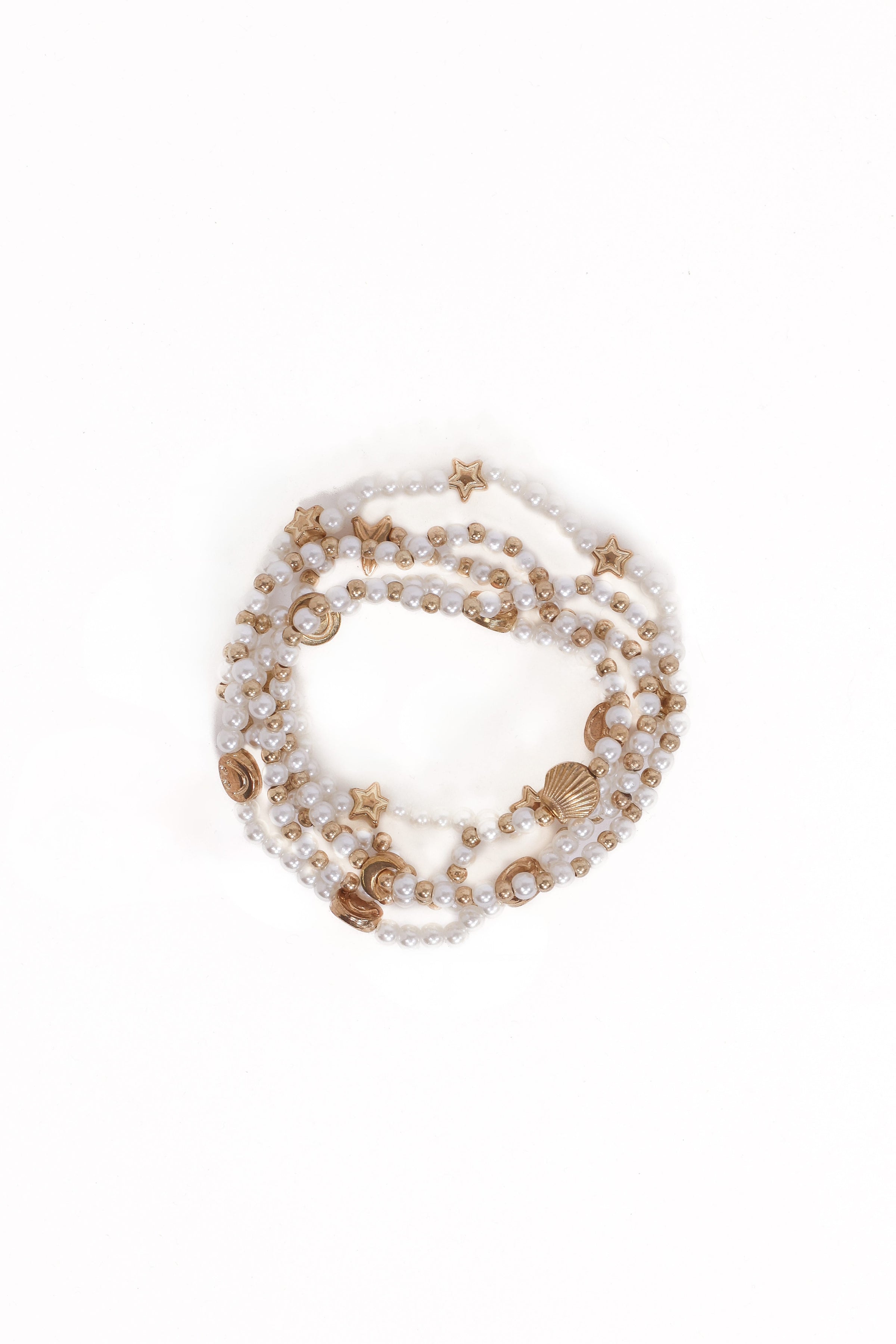 Petal and Pup USA ACCESSORIES Sailor Bracelet Set - Pearl One Size