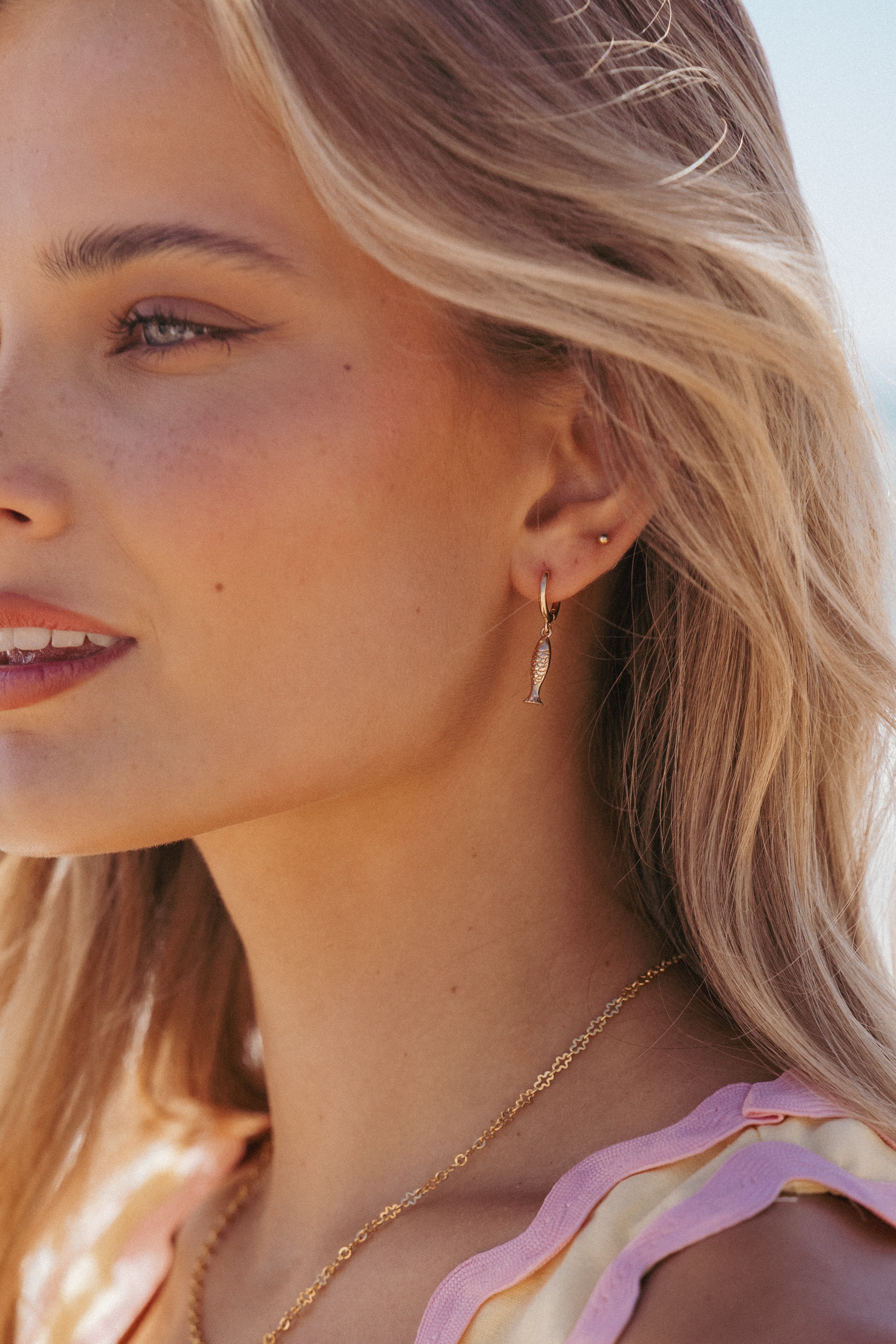 Petal and Pup USA ACCESSORIES Sardinia Earrings - Gold One Size