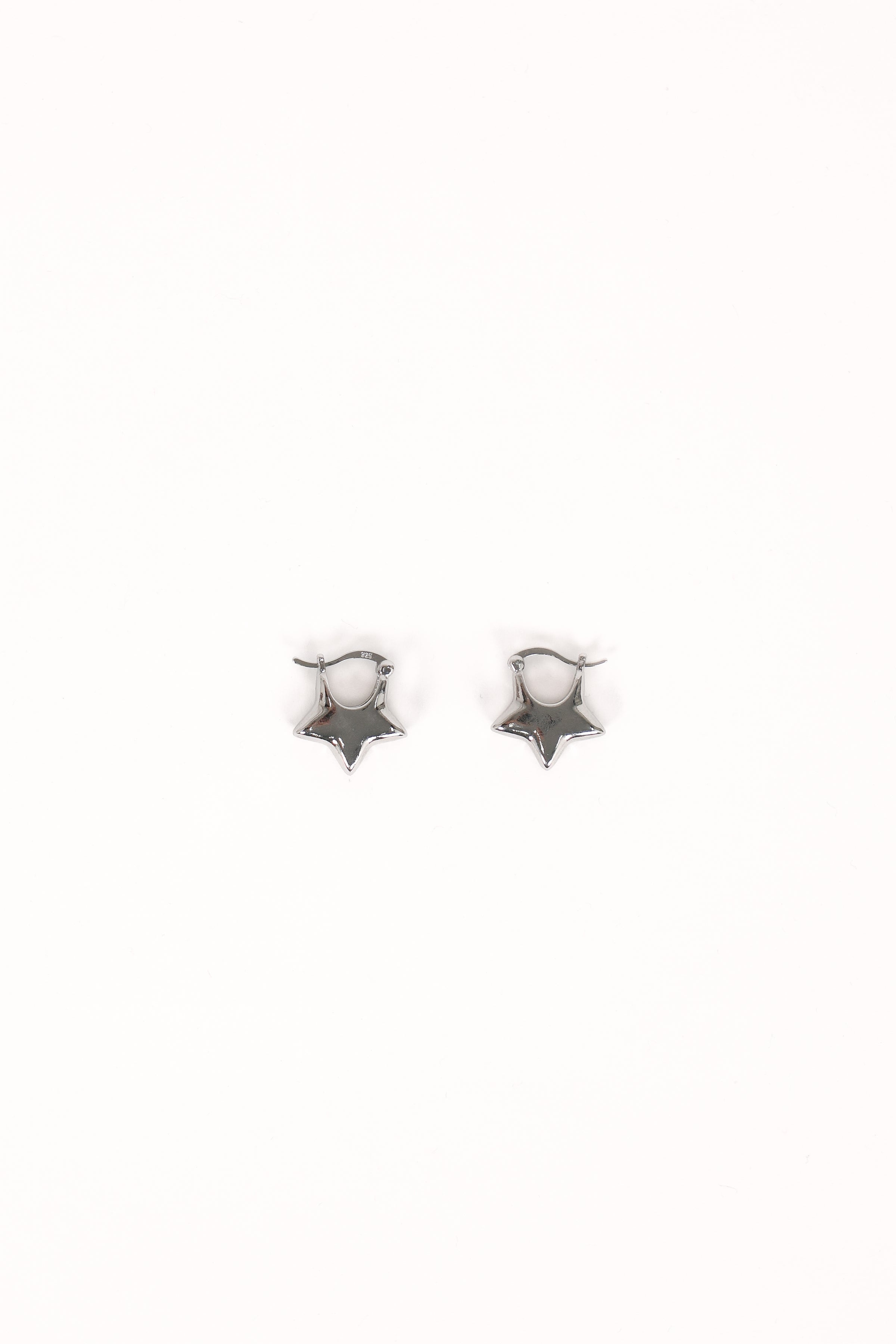 Petal and Pup USA ACCESSORIES Scarlet Star Earrings - Silver One Size