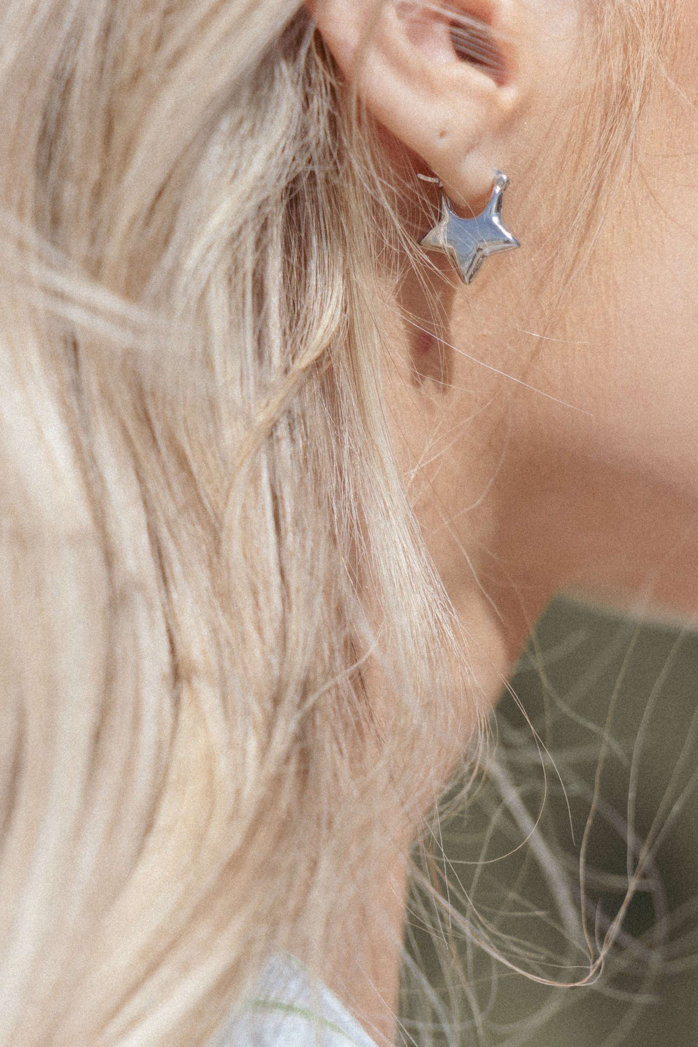 Petal and Pup USA ACCESSORIES Scarlet Star Earrings - Silver One Size