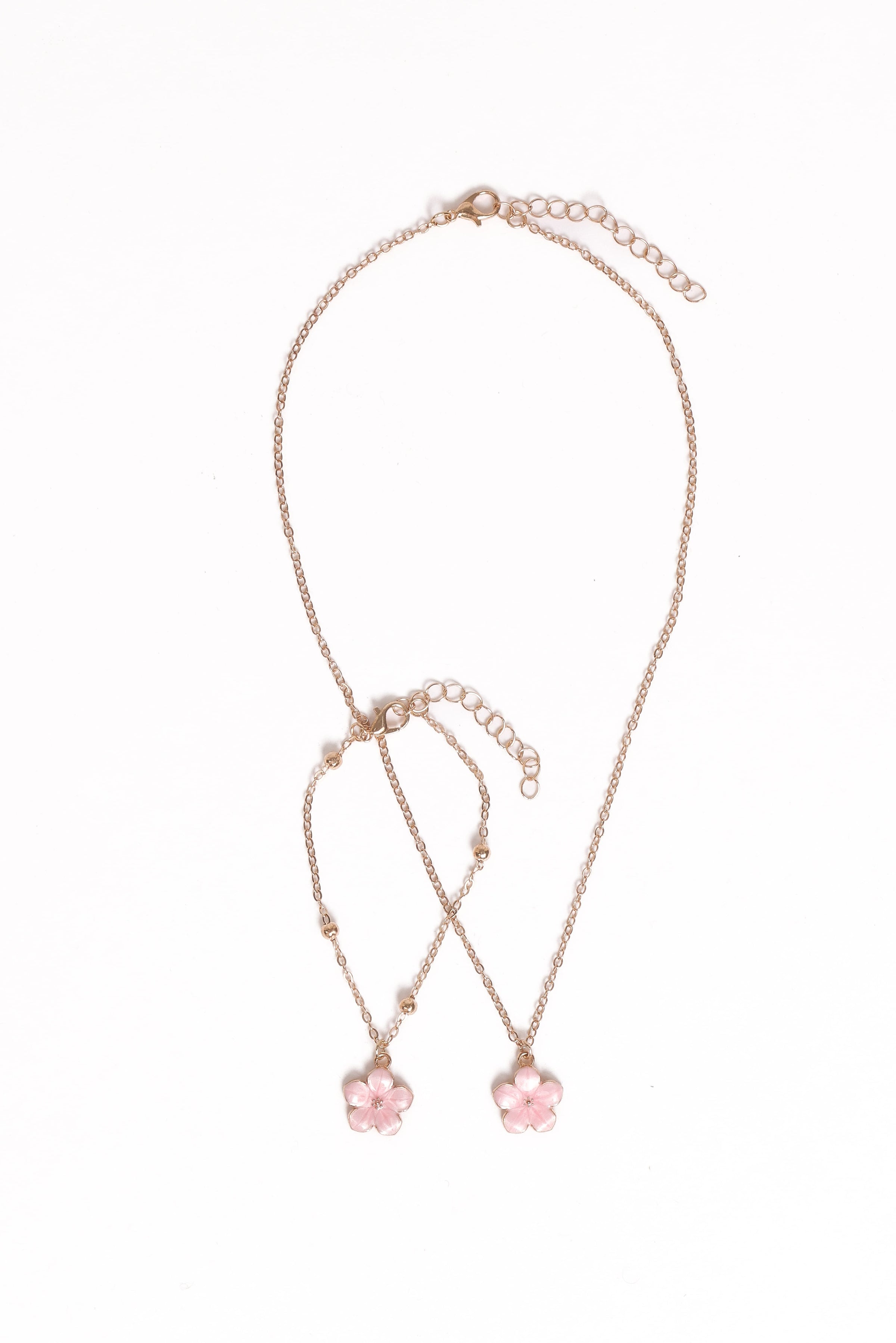 Petal and Pup USA ACCESSORIES Selena Necklace Set - Gold One Size