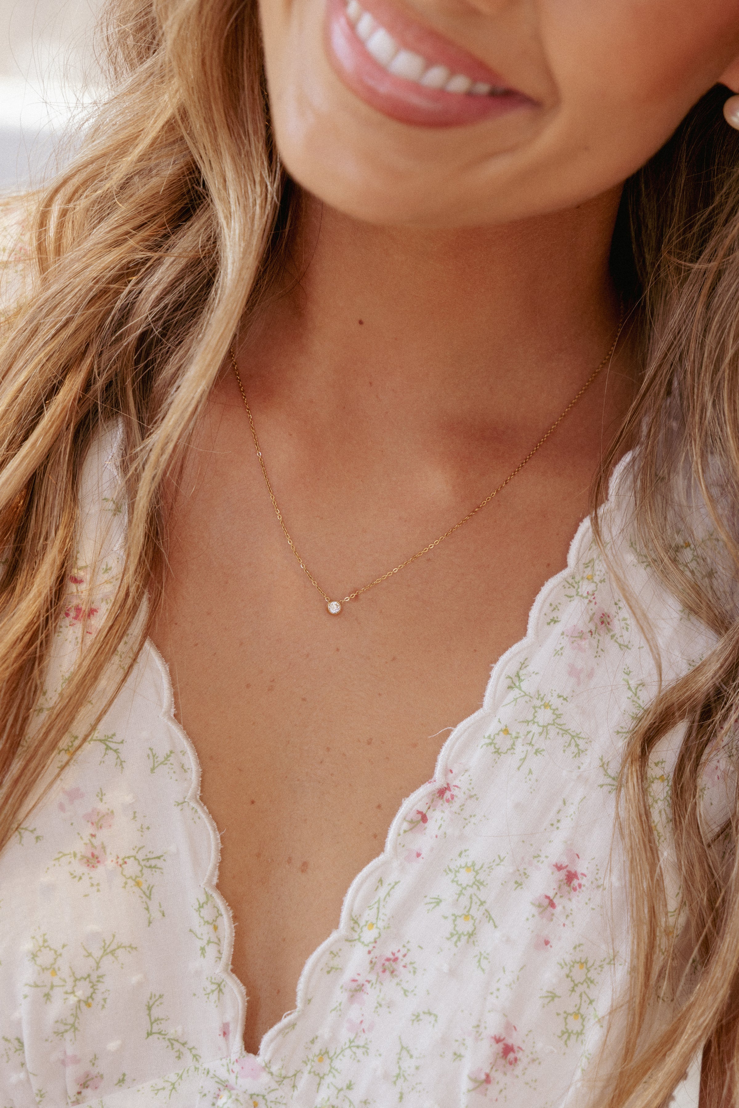 Petal and Pup USA ACCESSORIES Serena Necklace - Gold One Size