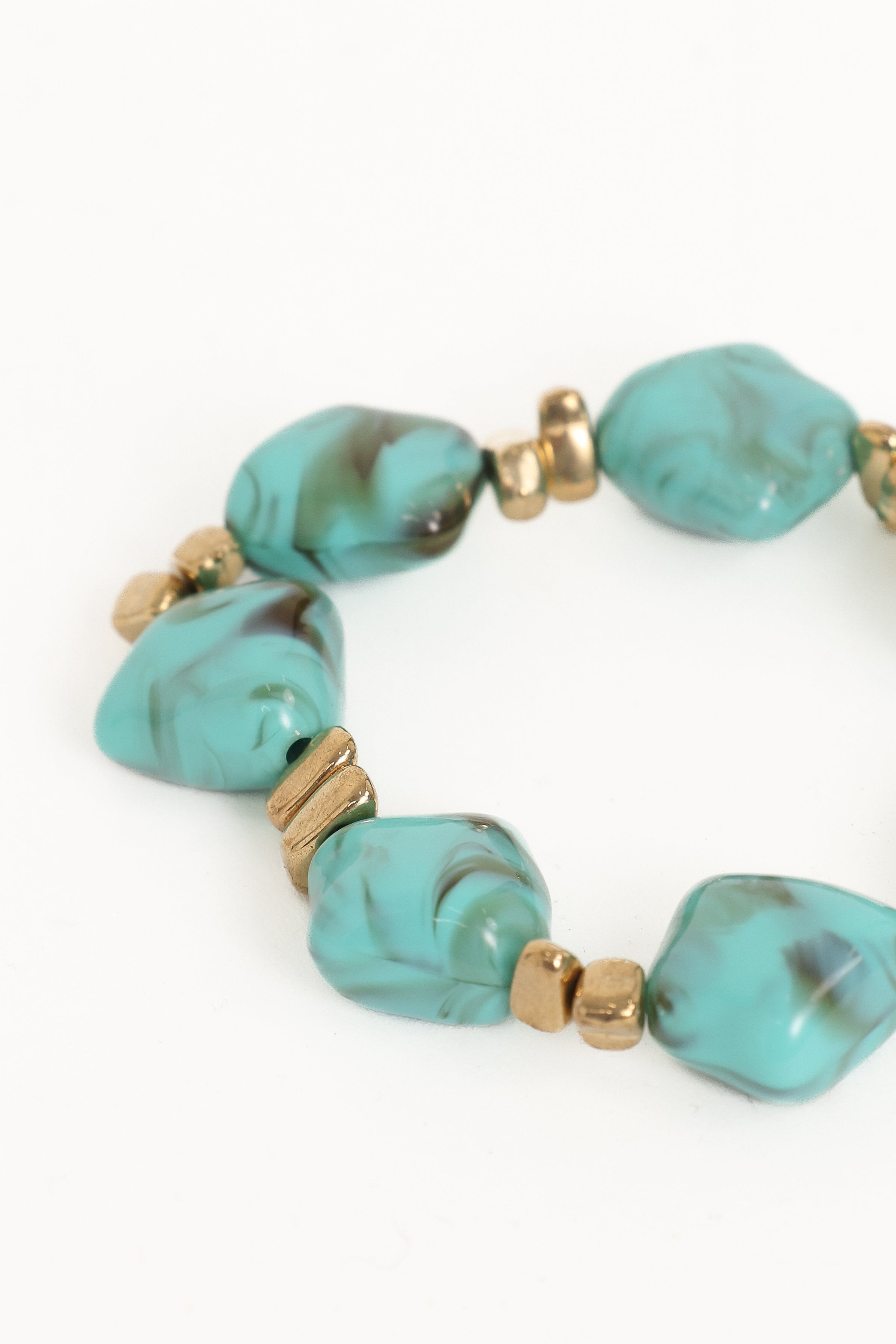 Petal and Pup USA ACCESSORIES Serenity Bracelet - Blue/Gold One Size