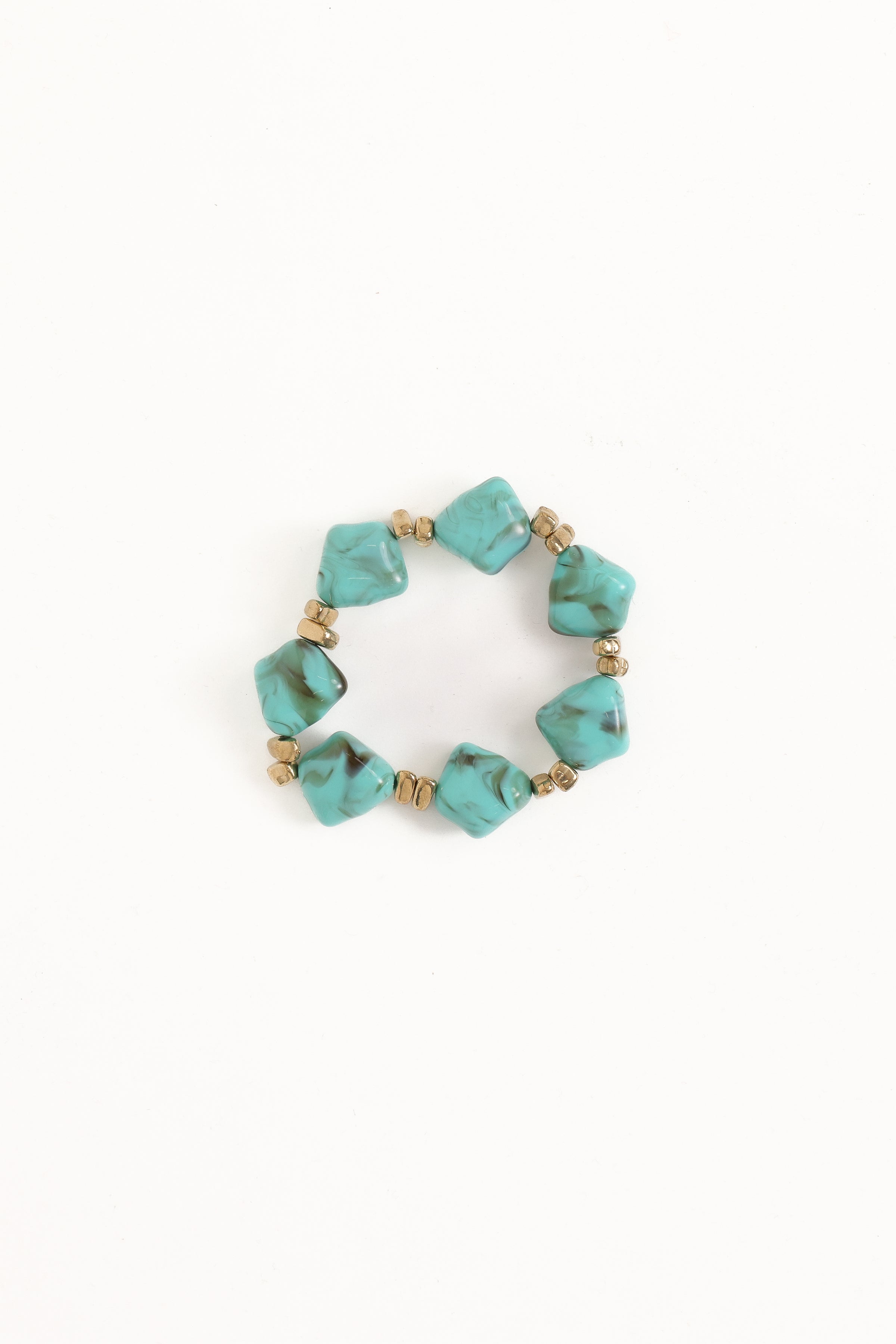 Petal and Pup USA ACCESSORIES Serenity Bracelet - Blue/Gold One Size