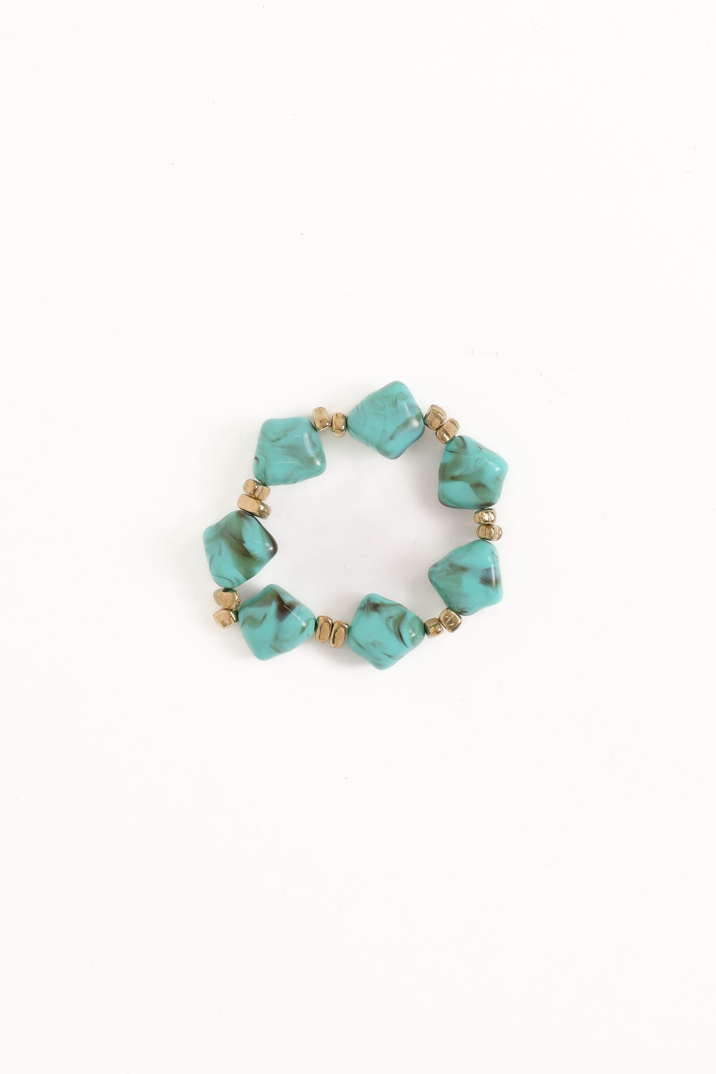 Petal and Pup USA ACCESSORIES Serenity Bracelet - Blue/Gold One Size