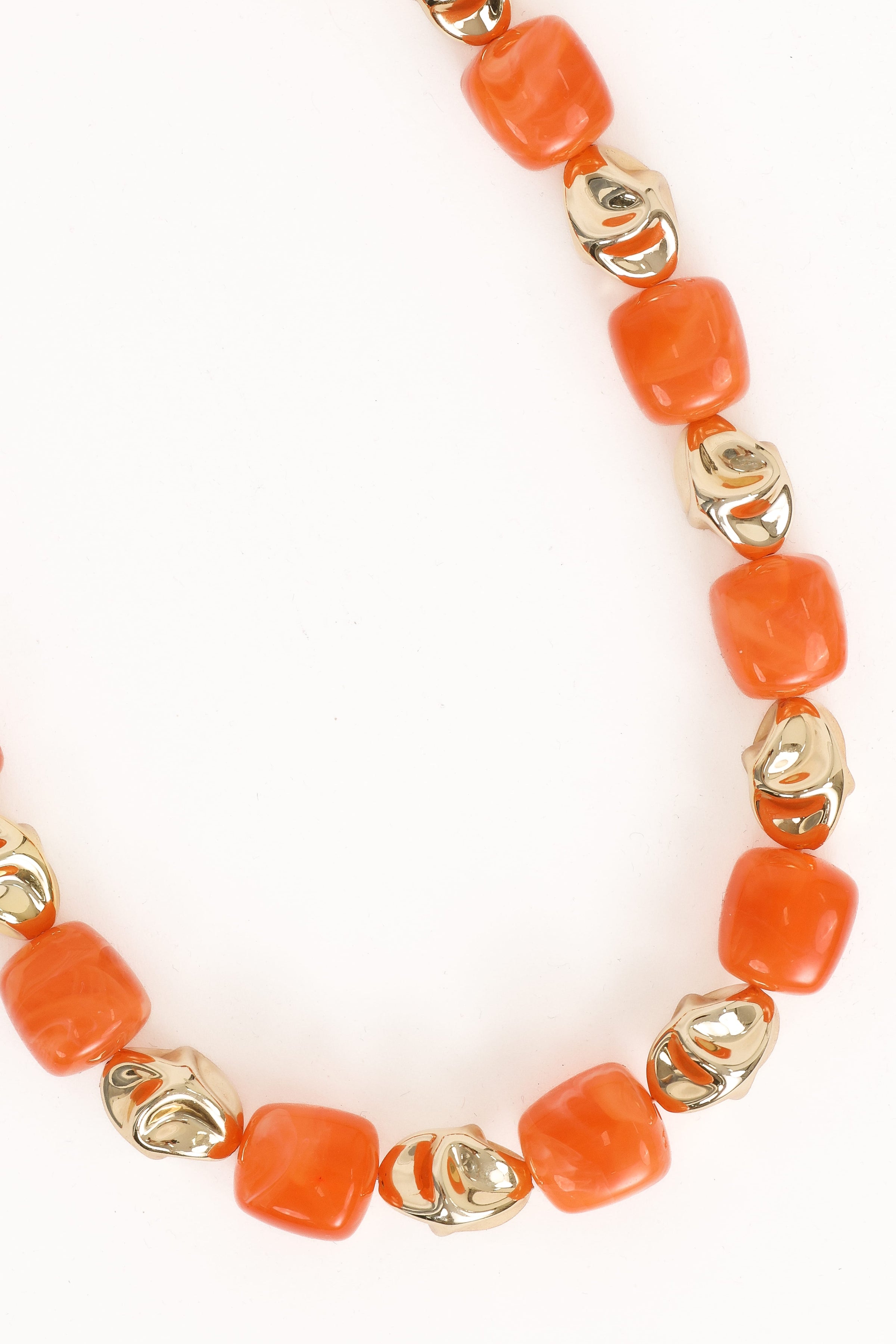 Petal and Pup USA ACCESSORIES Solari Necklace - Gold/Orange One Size