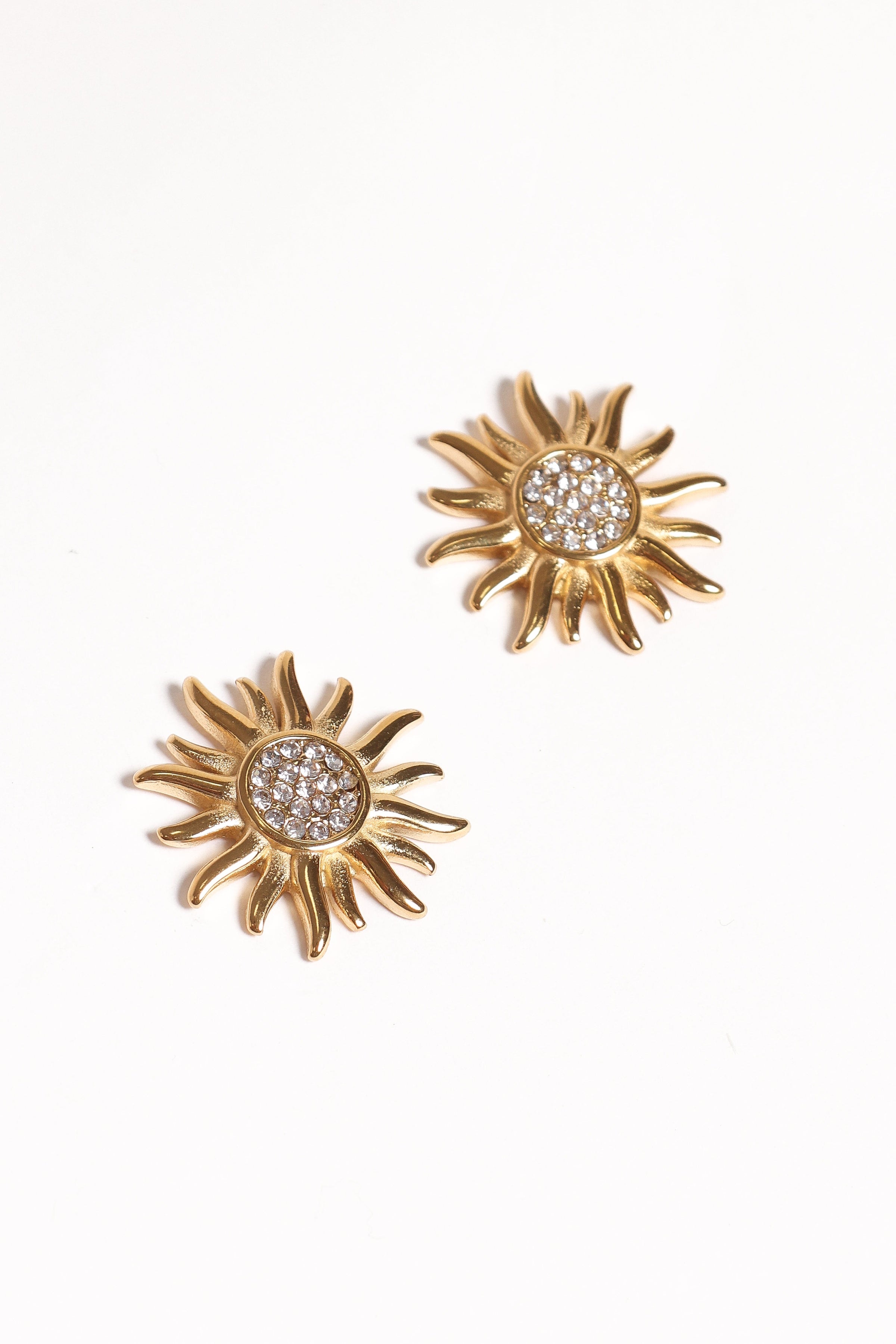 Petal and Pup USA ACCESSORIES Soleil Earrings - Gold One Size