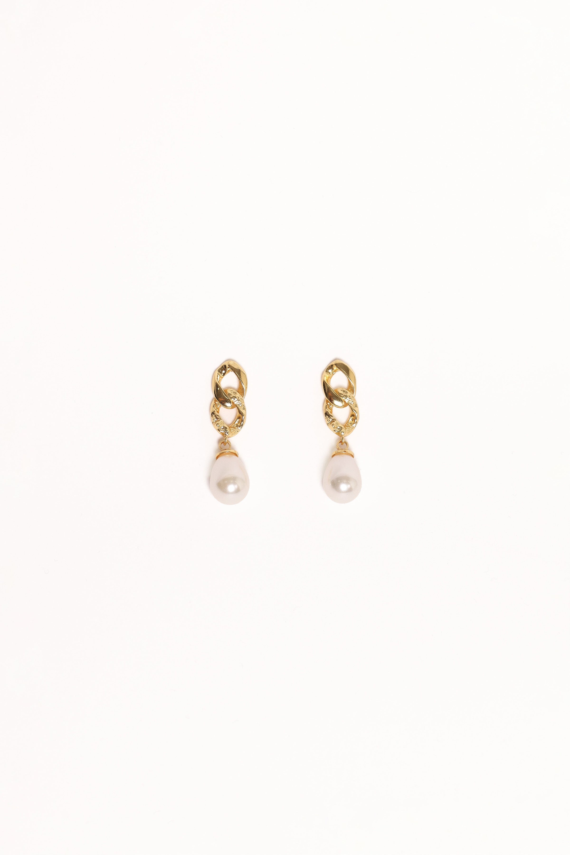 Petal and Pup USA ACCESSORIES Tallulah Earrings - Gold/Pearl One Size
