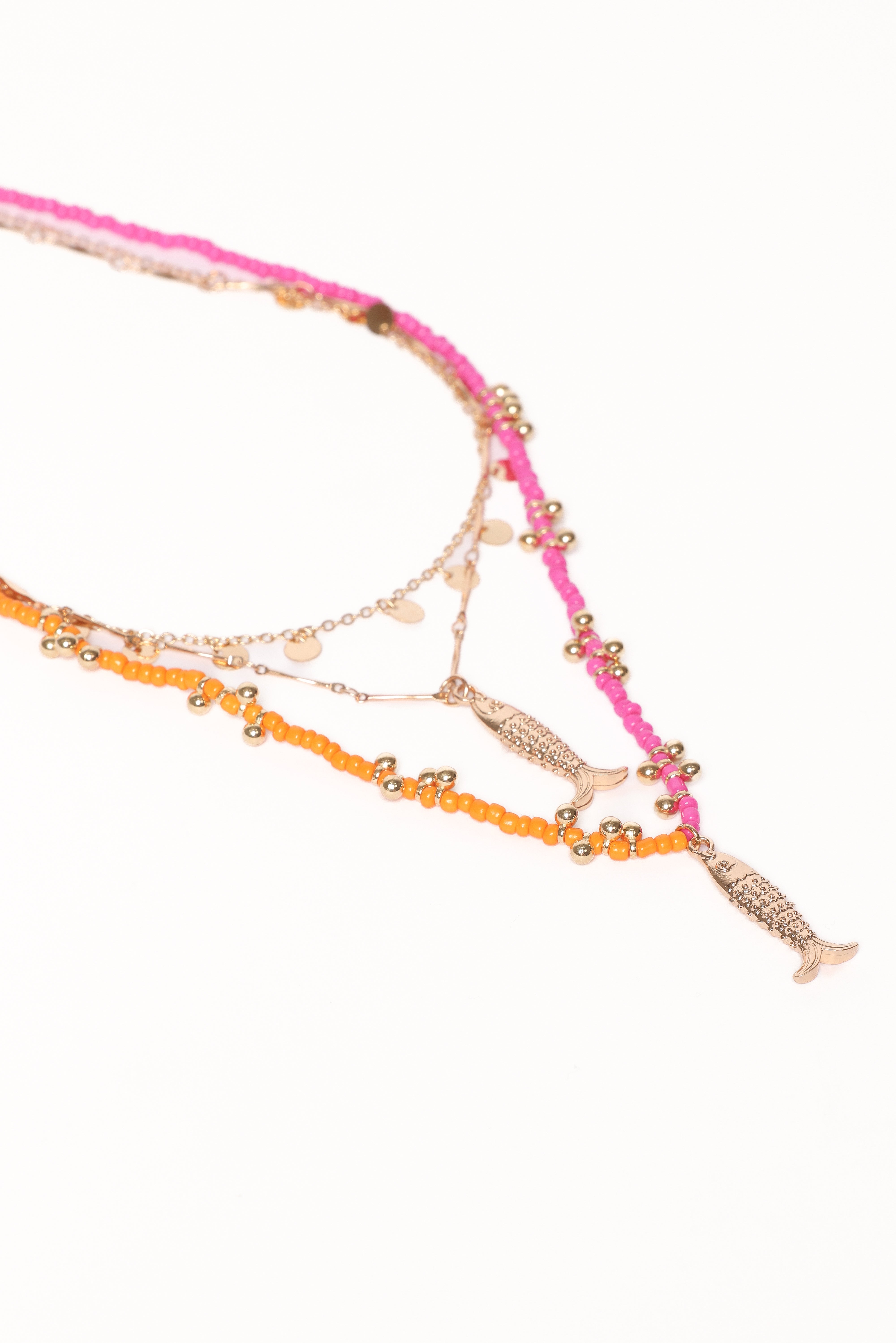 Petal and Pup USA ACCESSORIES Tatiana Necklace - Gold/Multi One Size