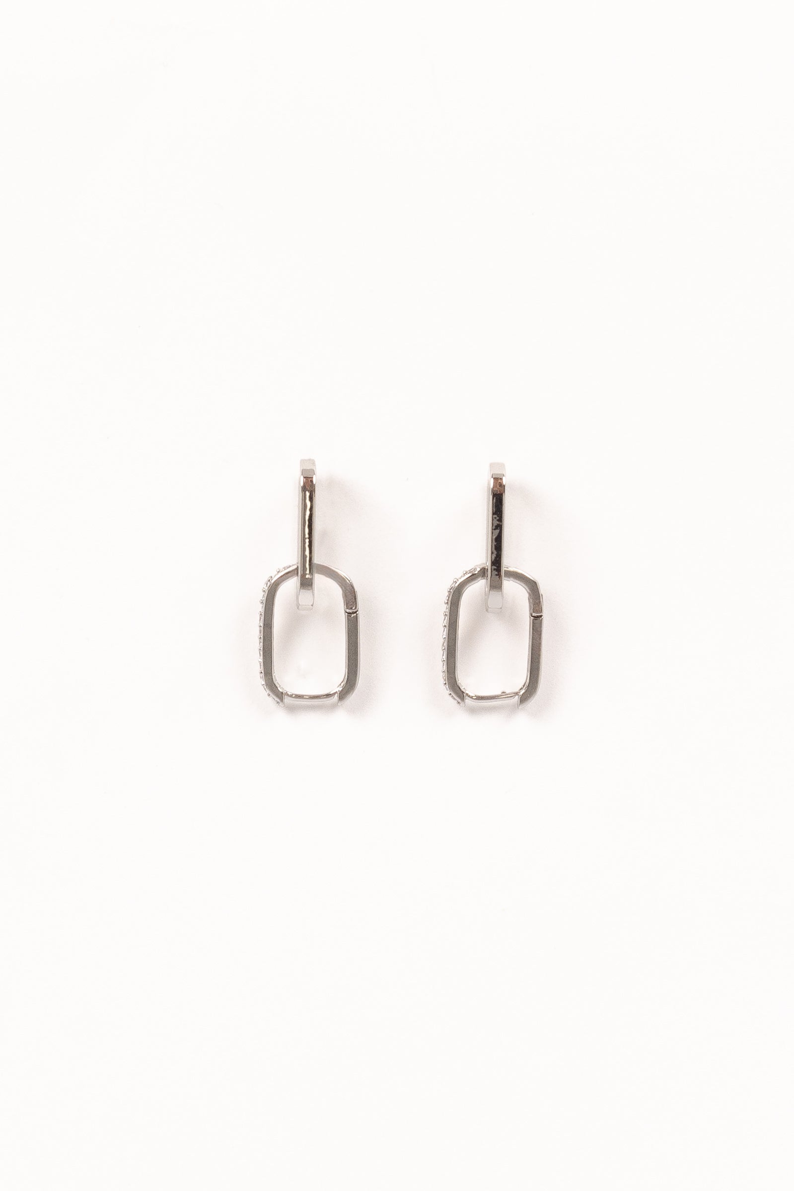 Petal and Pup USA ACCESSORIES Teagan Double Hoop Earrings - Silver One Size