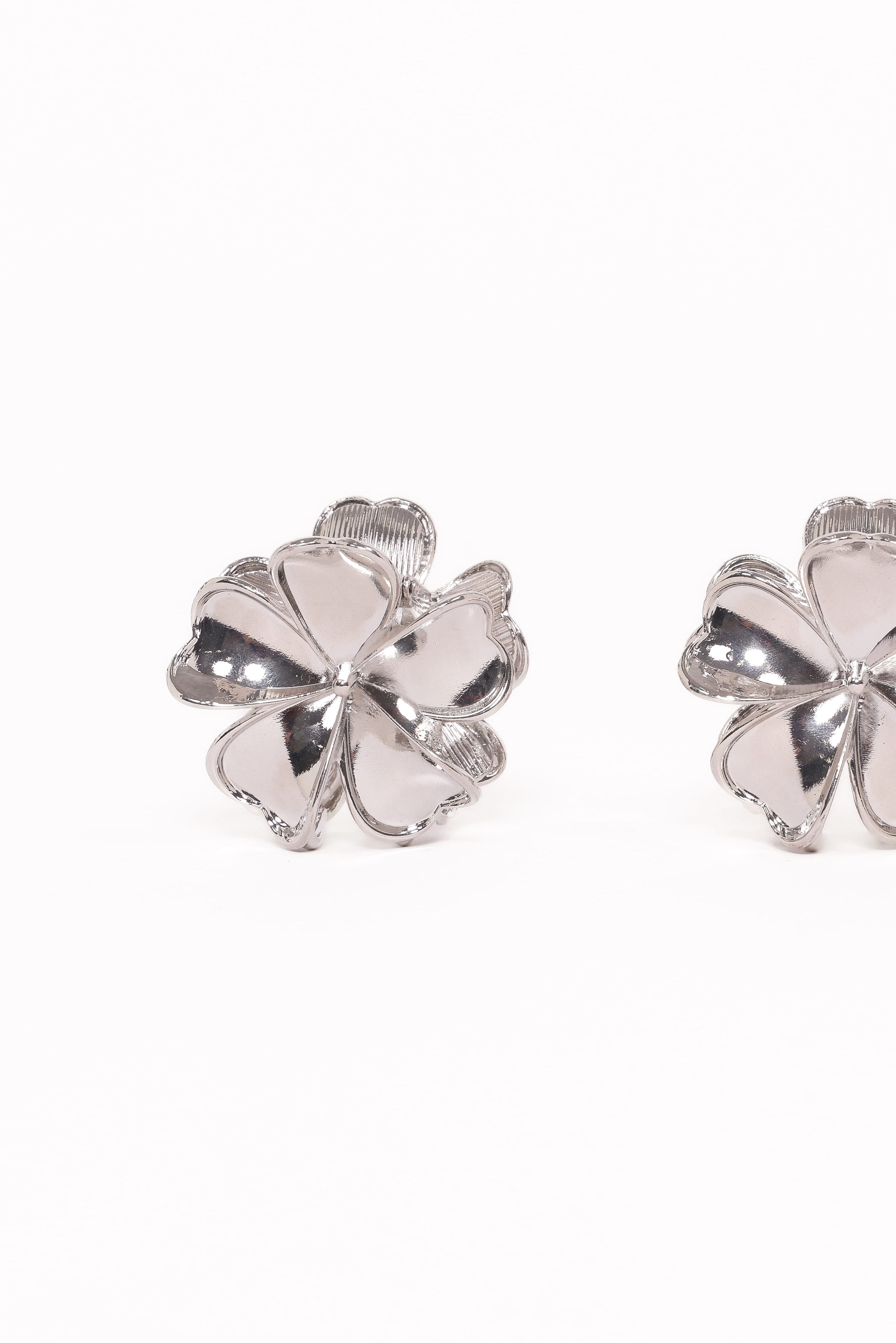 Petal and Pup USA ACCESSORIES Tiffany 2 Pack Flower Hair Clips - Silver One Size