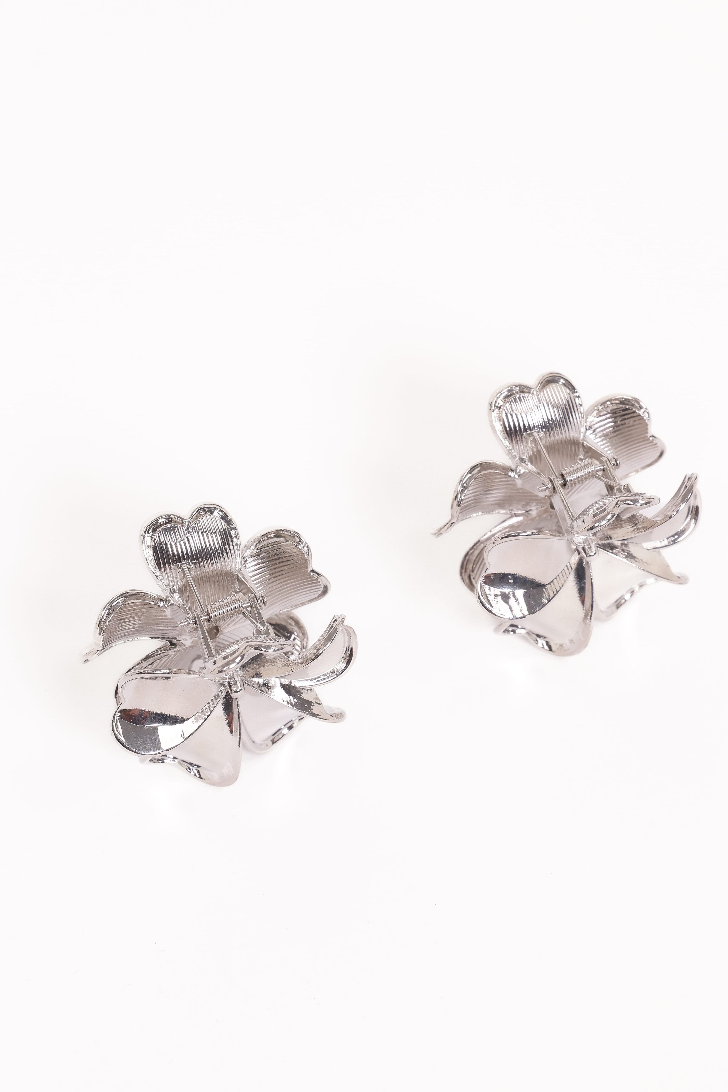 Petal and Pup USA ACCESSORIES Tiffany 2 Pack Flower Hair Clips - Silver One Size