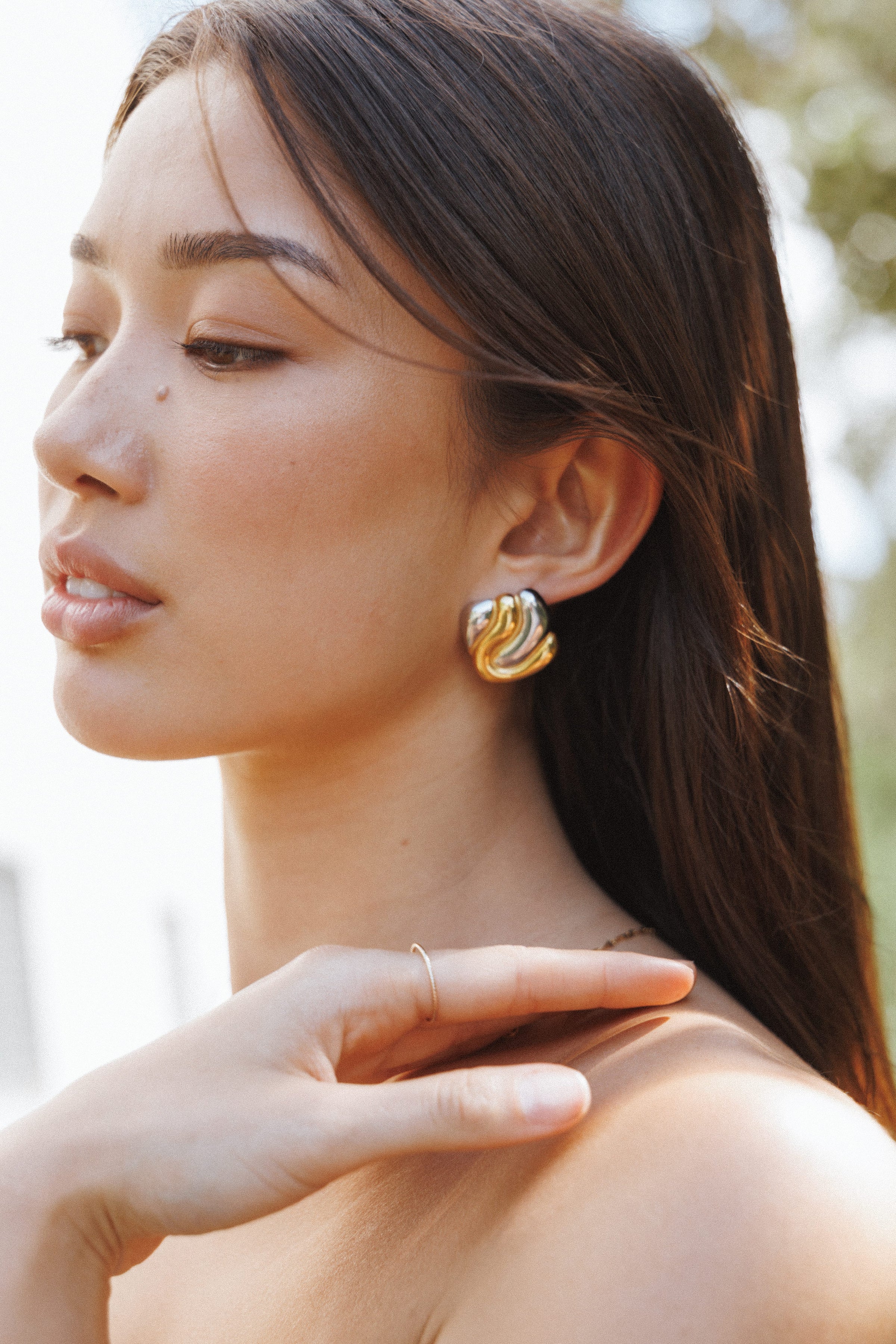 Petal and Pup USA ACCESSORIES Valerie Earrings - Gold/Silver One Size