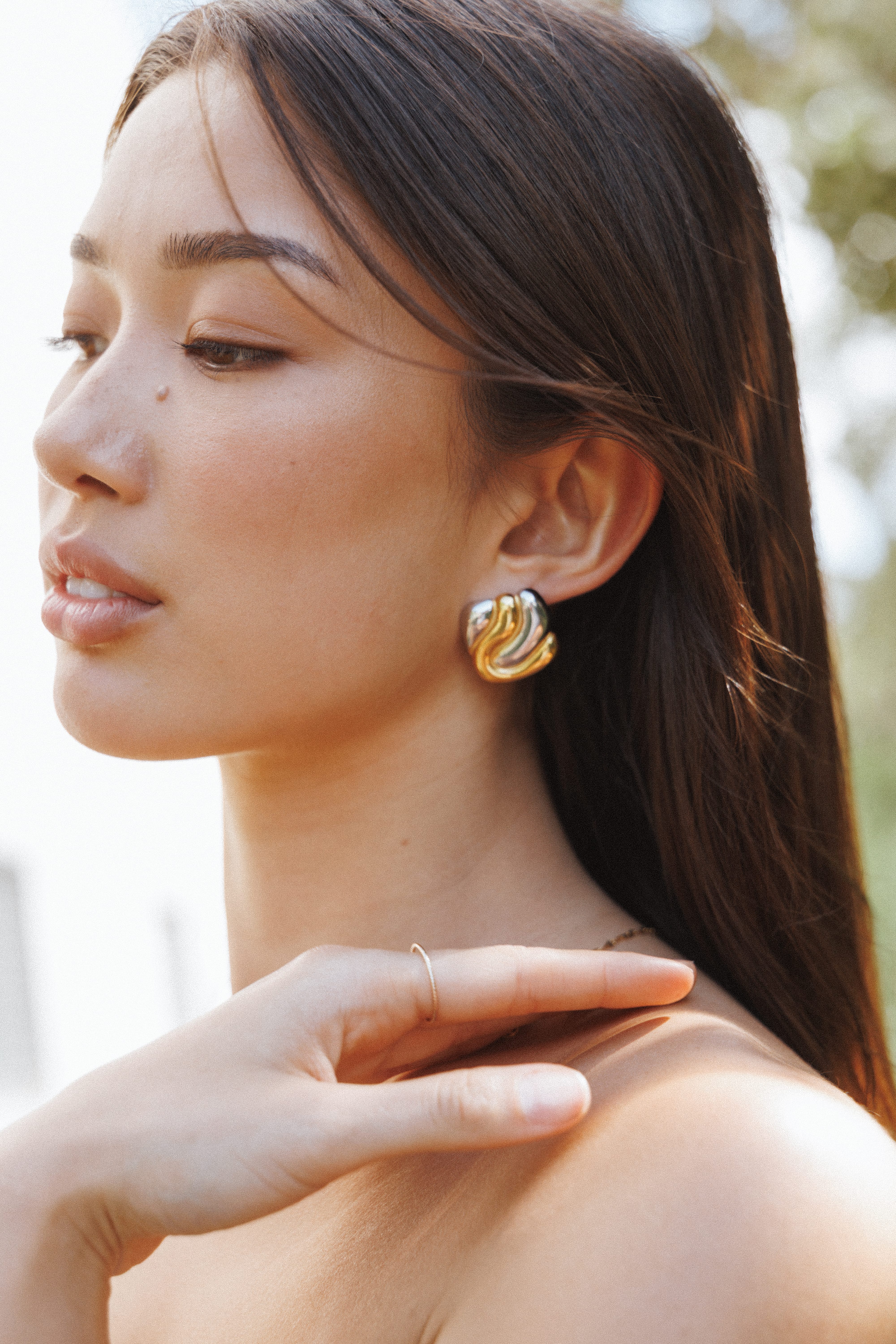 Petal and Pup USA ACCESSORIES Valerie Earrings - Gold/Silver One Size
