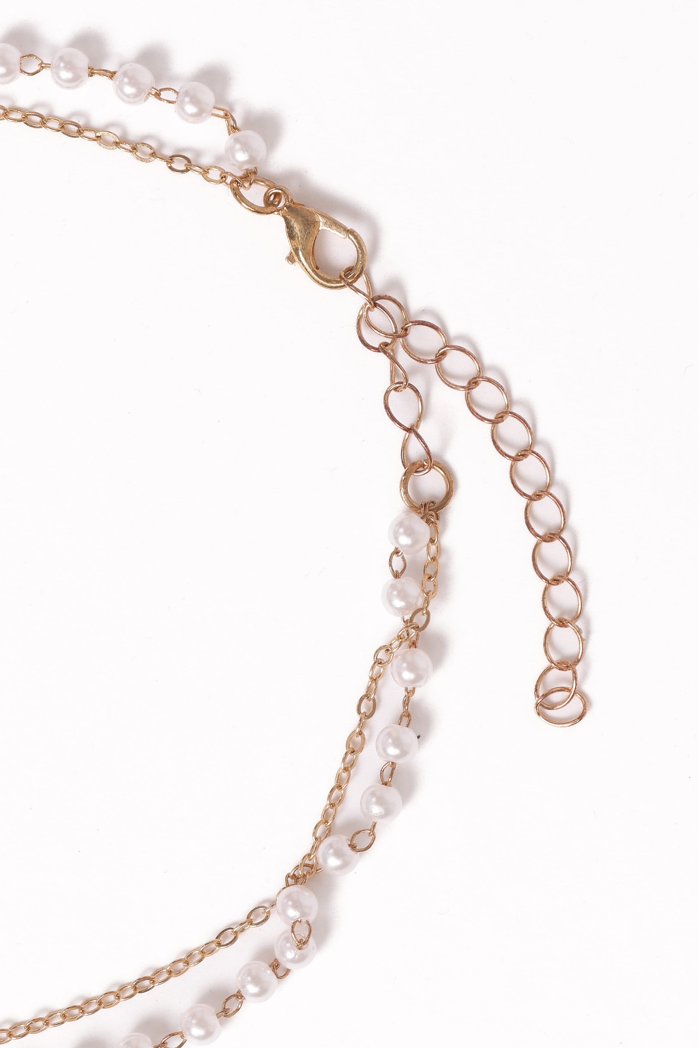 Petal and Pup USA ACCESSORIES Viola Necklace Set - Pearl/Gold One Size