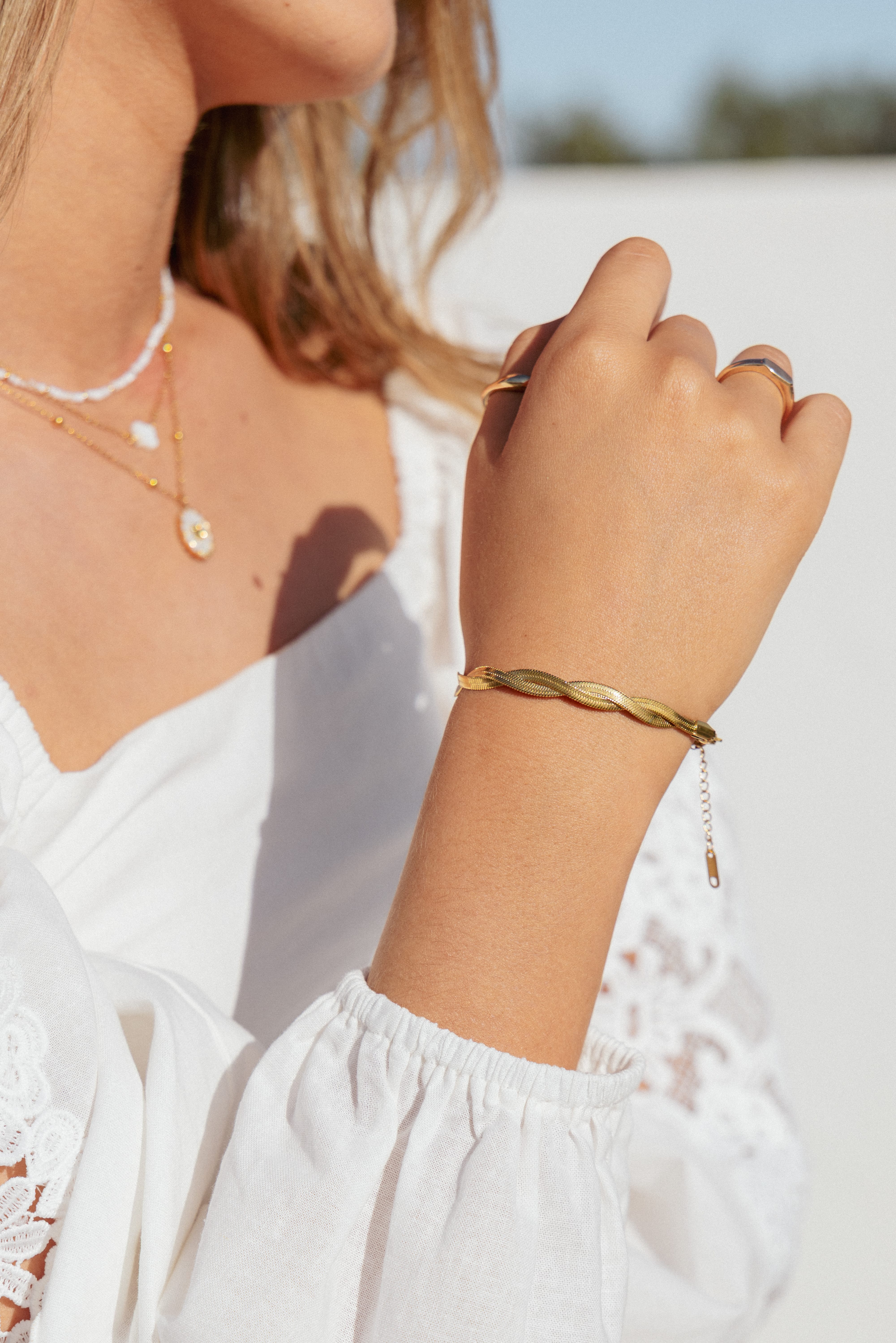 Petal and Pup USA ACCESSORIES Watson Bracelet - Gold One Size