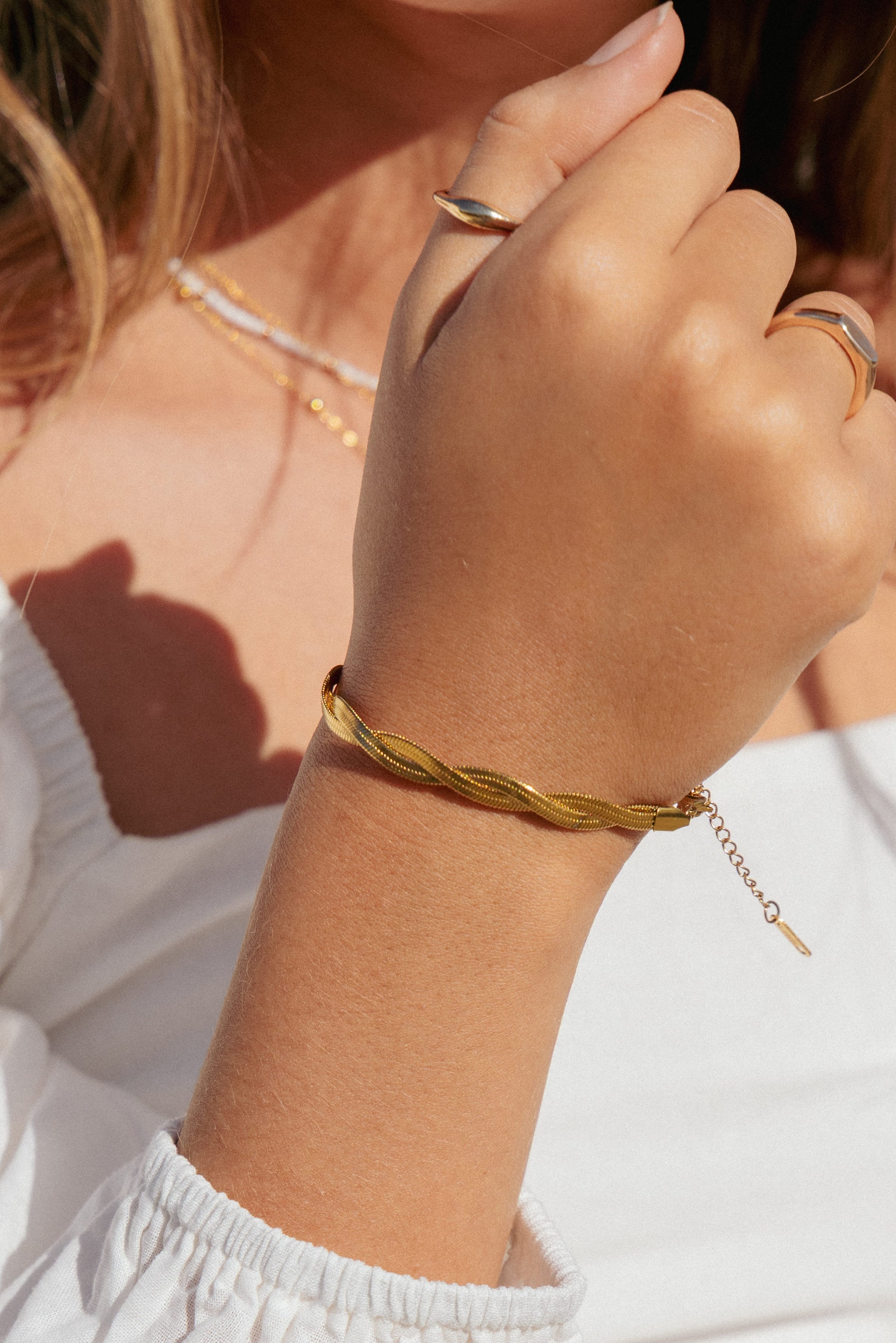 Petal and Pup USA ACCESSORIES Watson Bracelet - Gold One Size