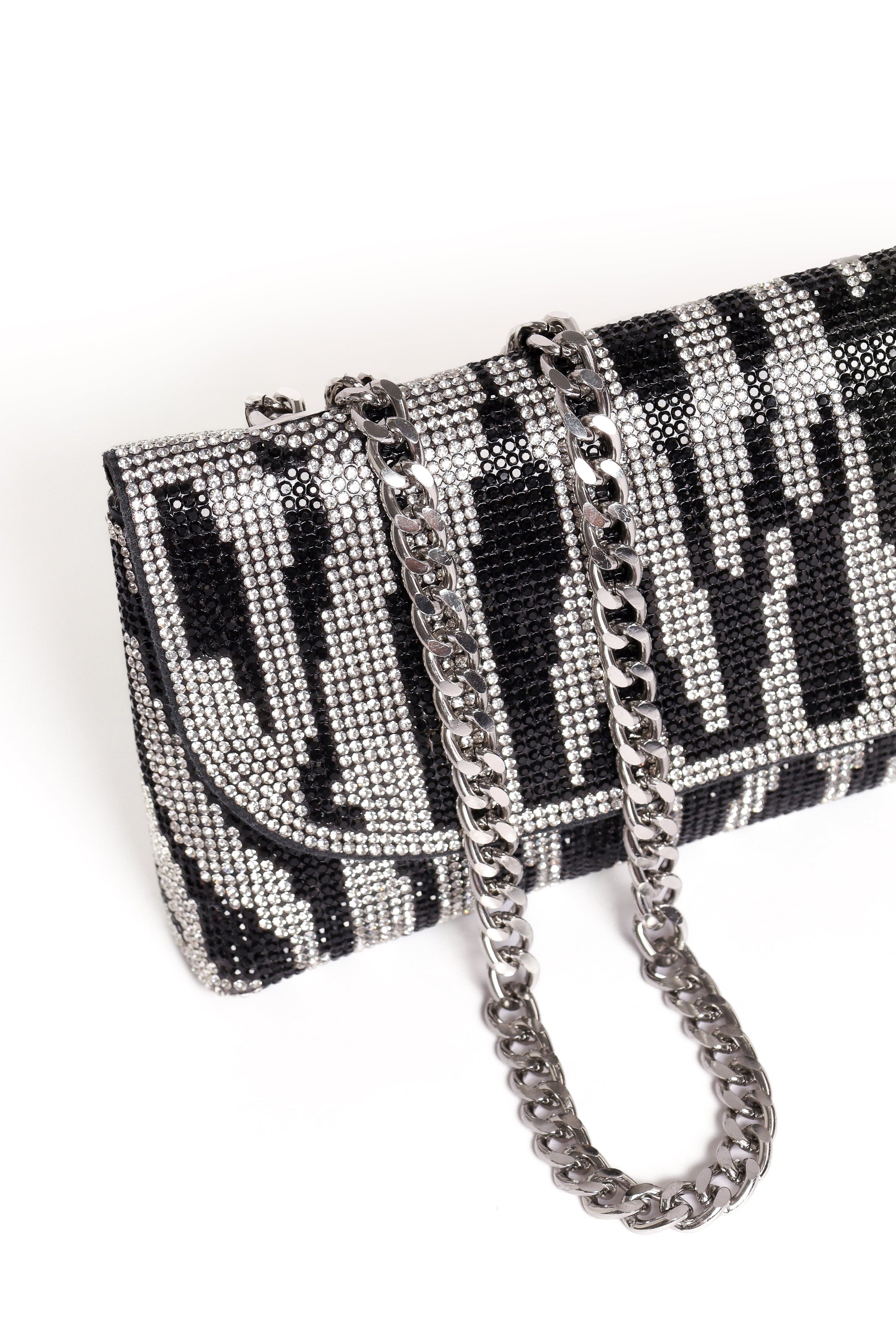 Petal and Pup USA ACCESSORIES Zara Embellished Bag - Zebra One Size