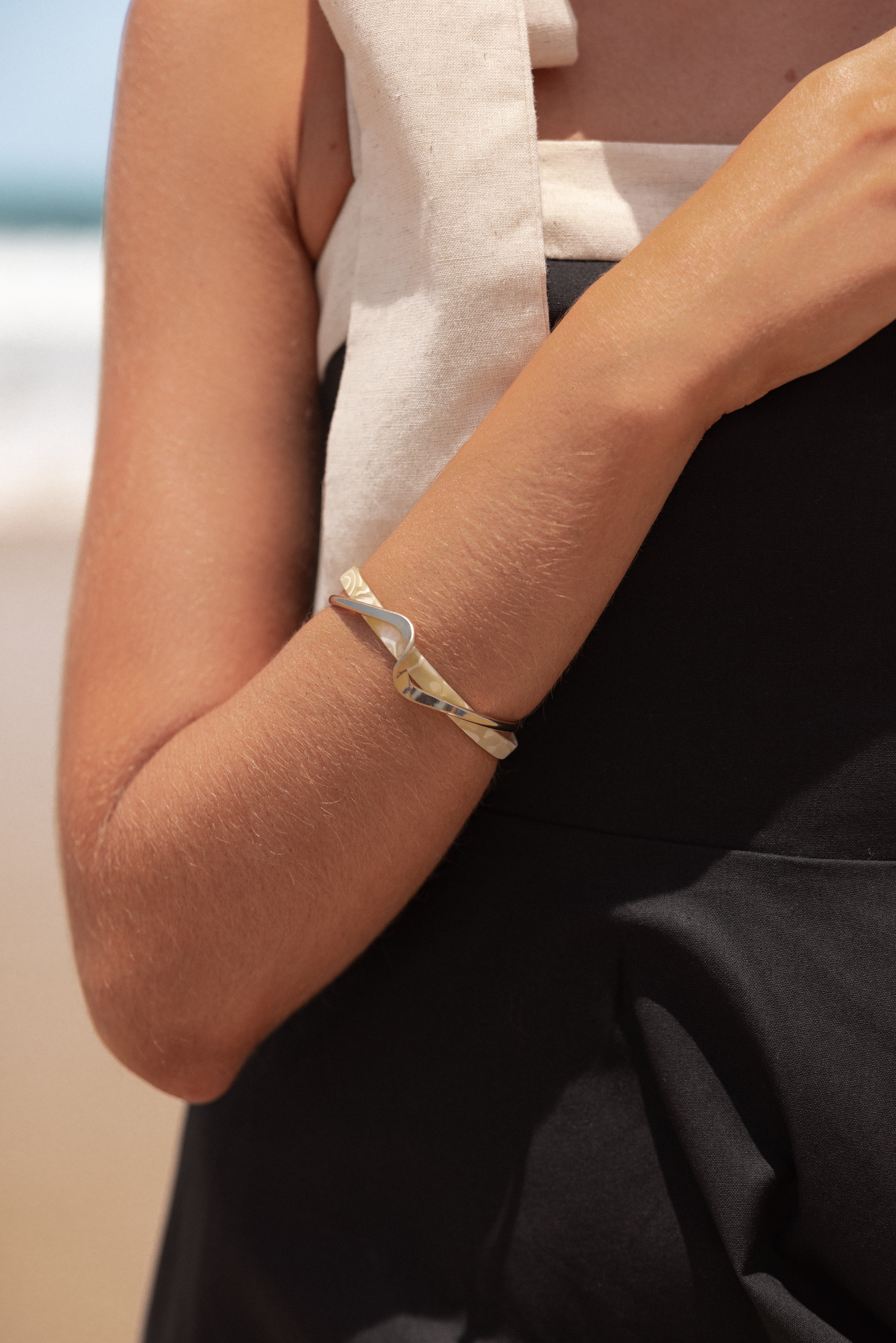 Petal and Pup USA ACCESSORIES Zinnia Cuff - Gold One Size