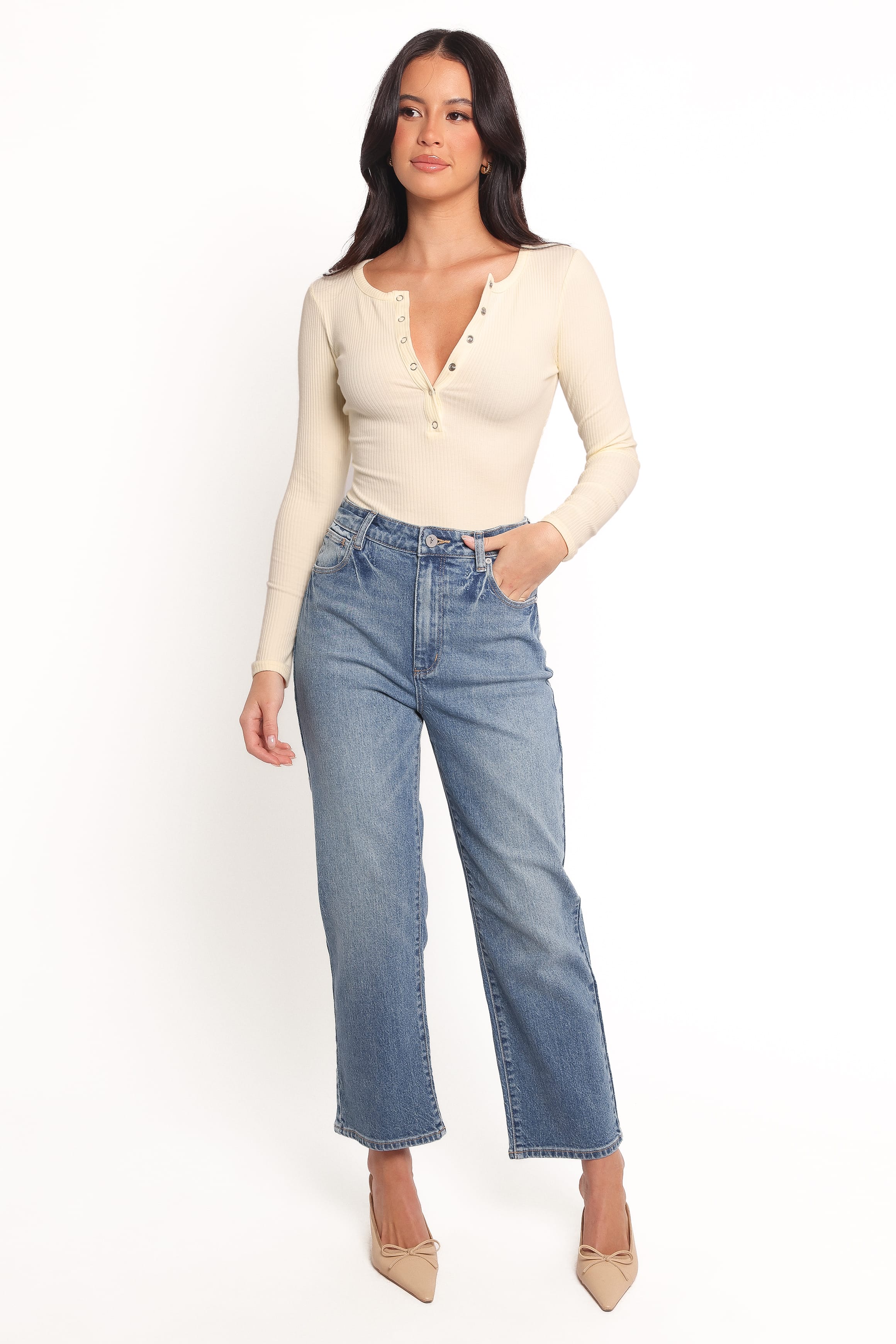 Petal and Pup USA BOTTOMS Abrand Venice Straight Jeans - Amara