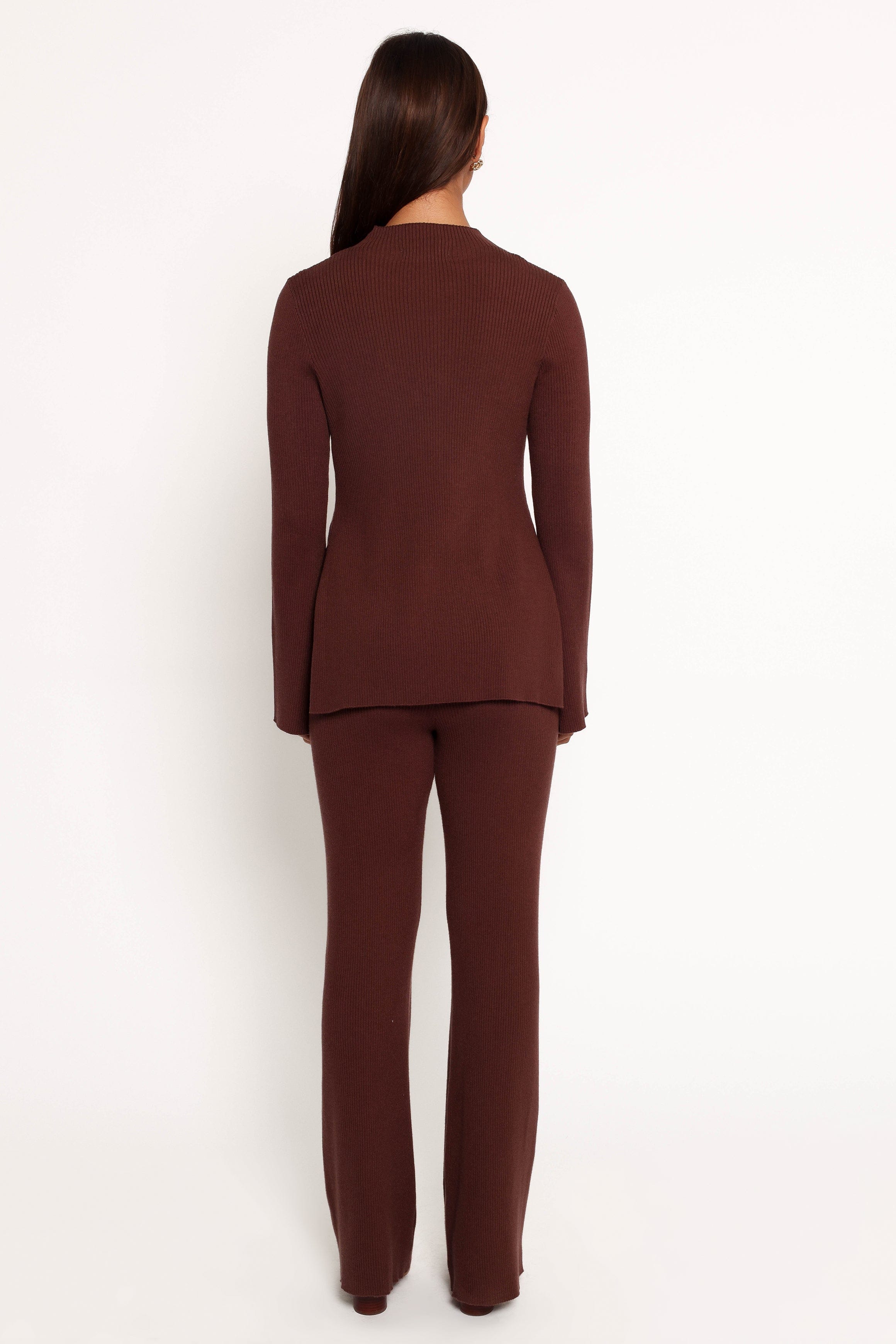 Petal and Pup USA BOTTOMS Adrienne Knit Pant - Chocolate