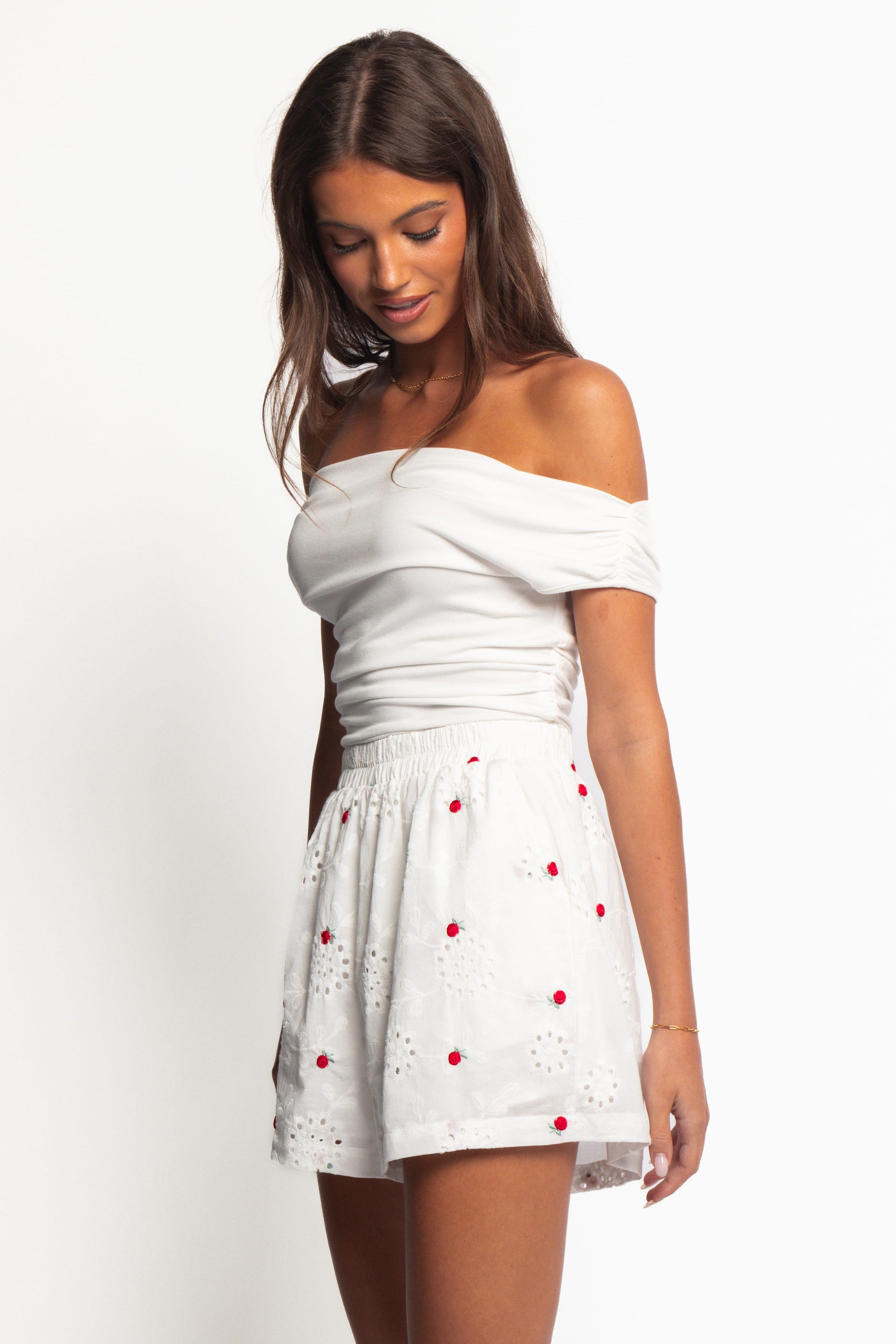 Petal and Pup USA BOTTOMS Aisha Shorts - White