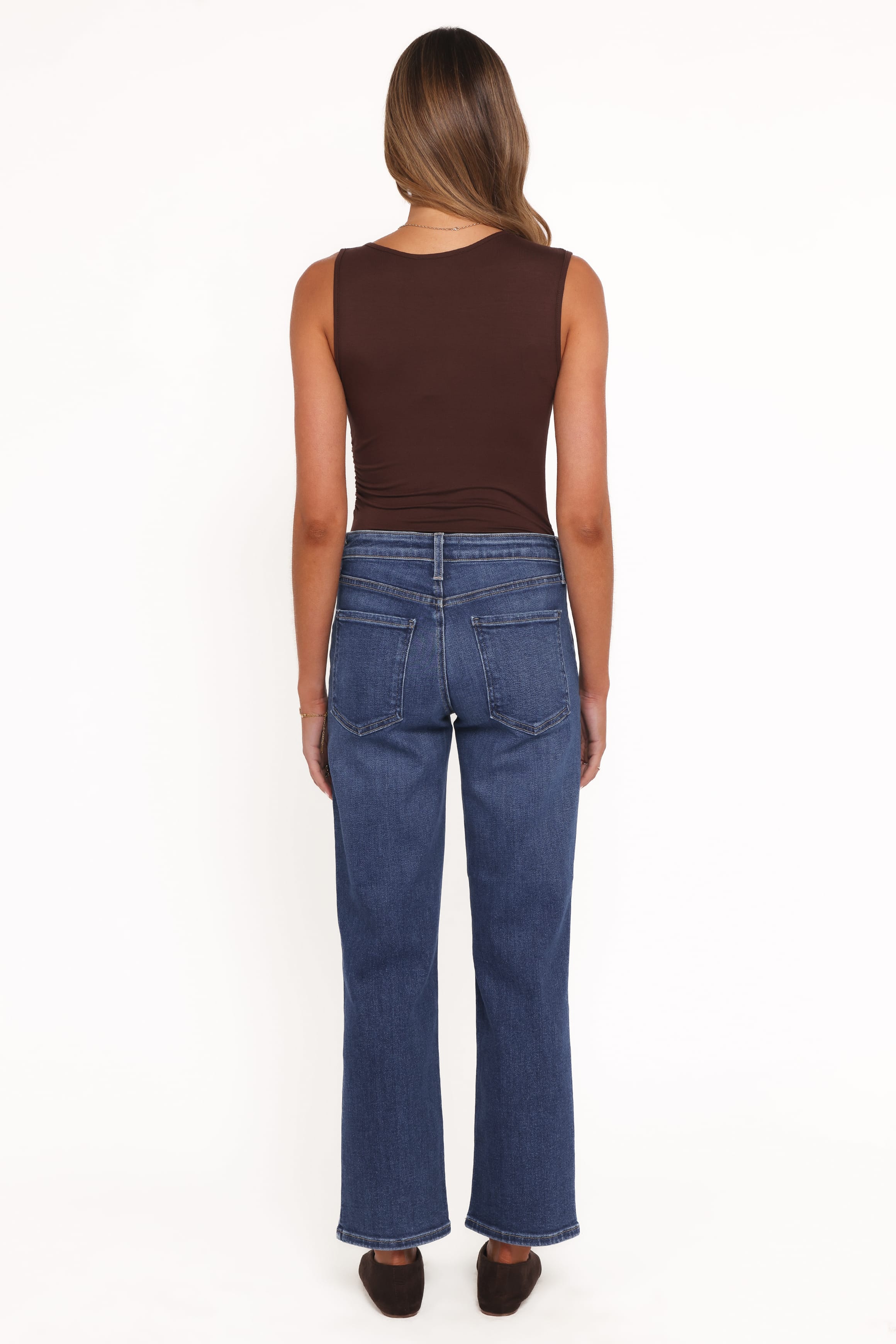 Petal and Pup USA BOTTOMS Amara Utility Pocket Straight Jean - Dark Wash