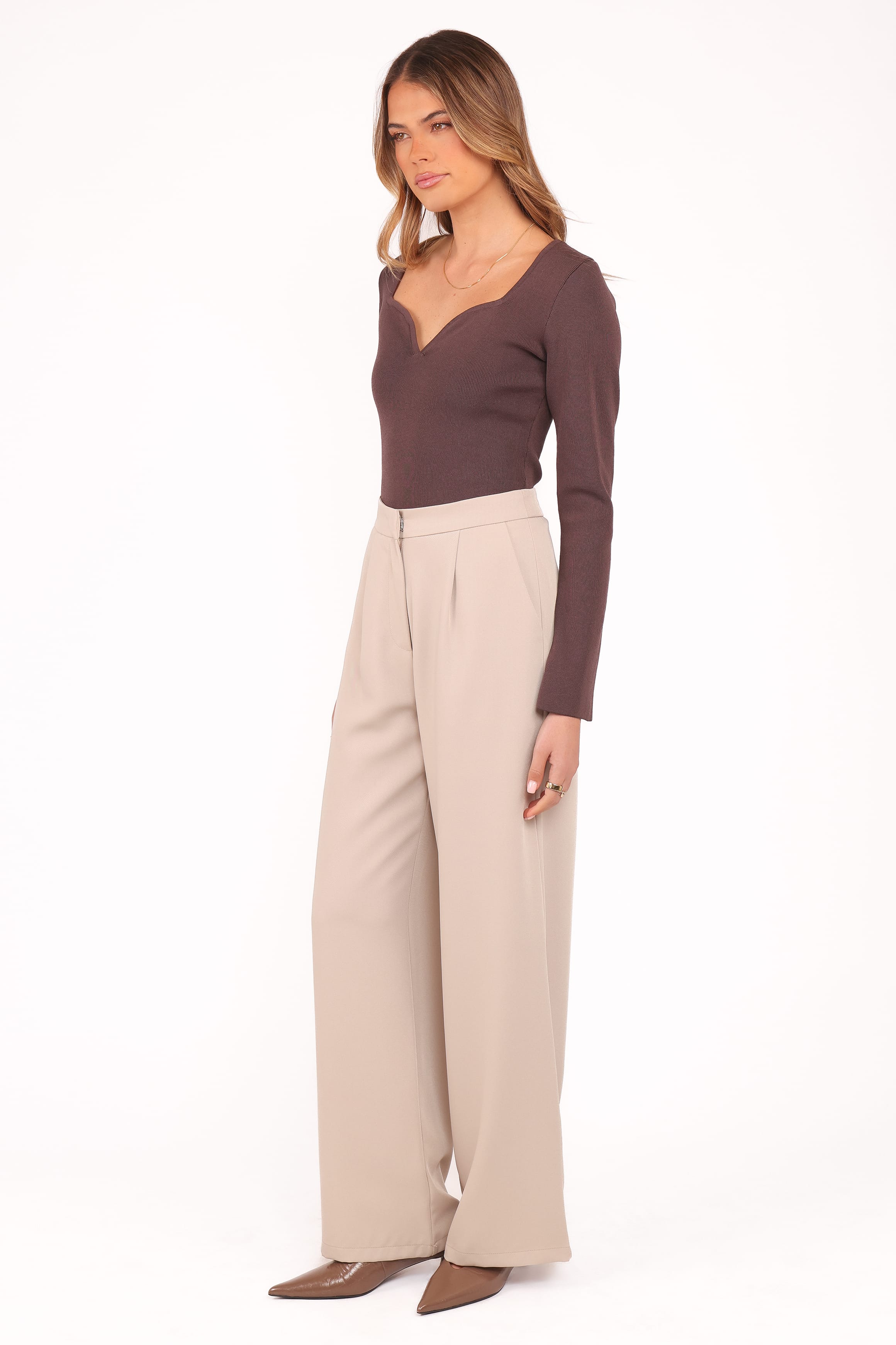 Petal and Pup USA BOTTOMS Ana Pants - Beige
