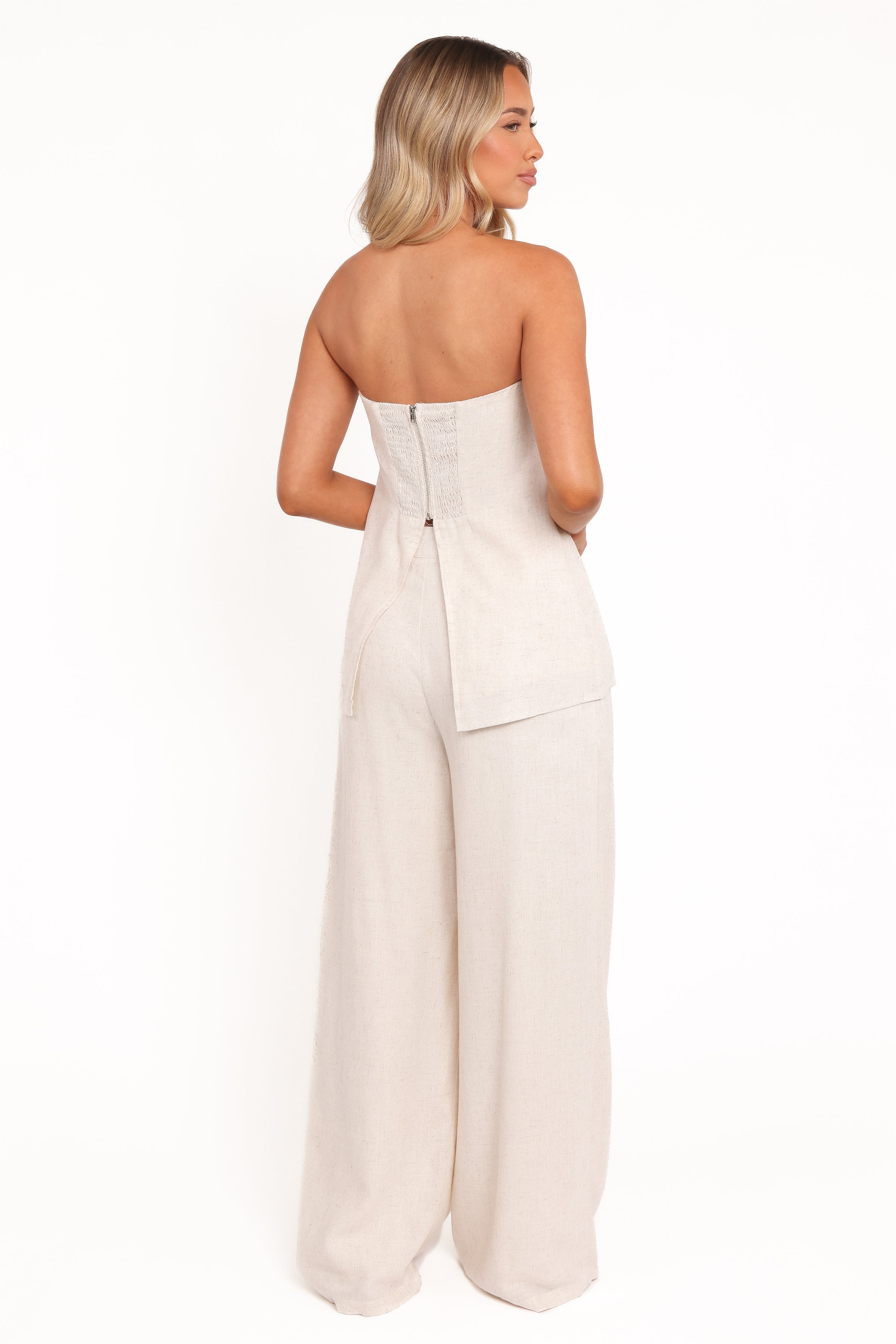 Petal and Pup USA BOTTOMS Arles Wide Leg Pants - Oatmeal