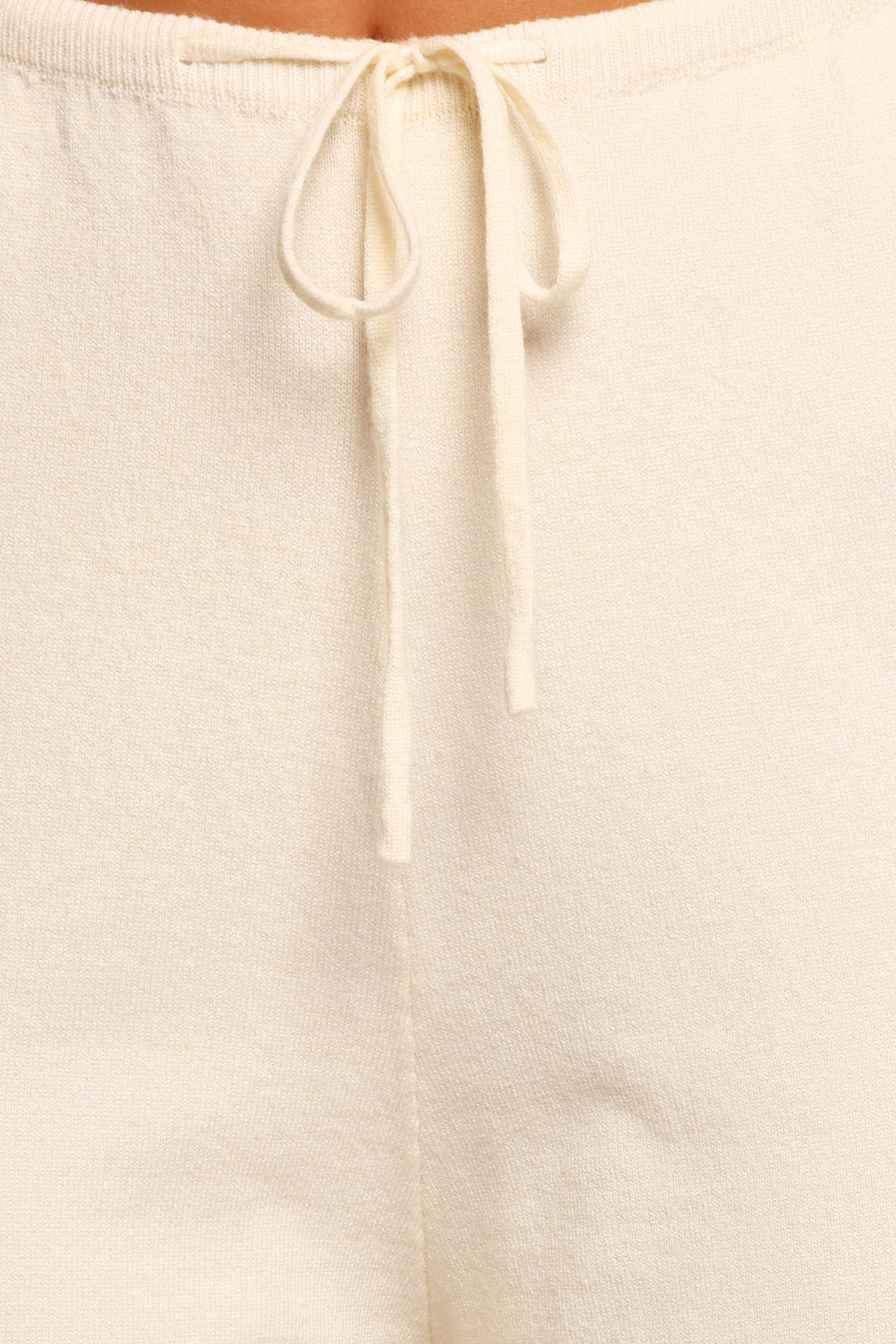 Petal and Pup USA BOTTOMS Ash Knitted Pants - White (Hold for Rack)