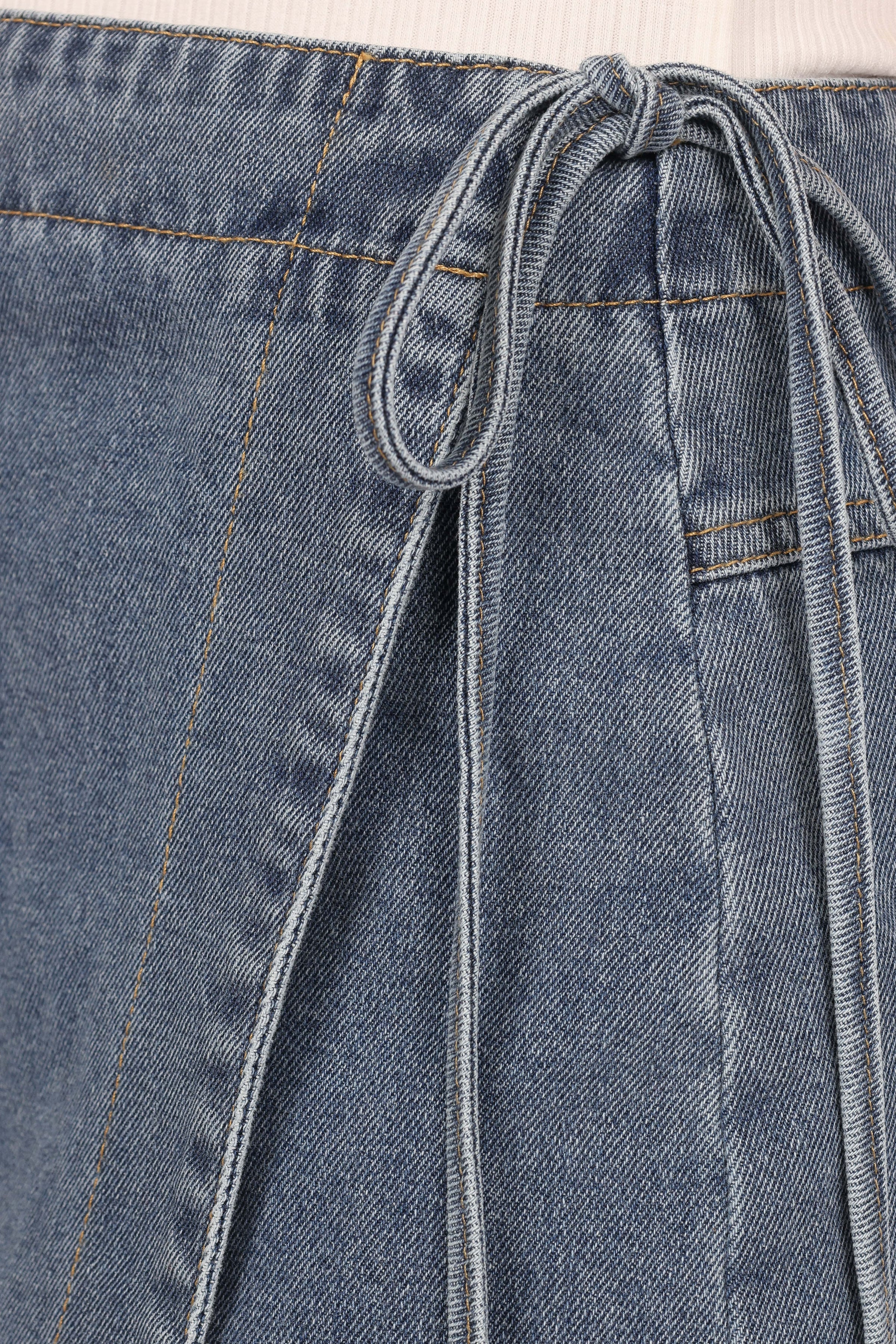 Petal and Pup USA BOTTOMS Ashton Denim Skort - Medium Wash