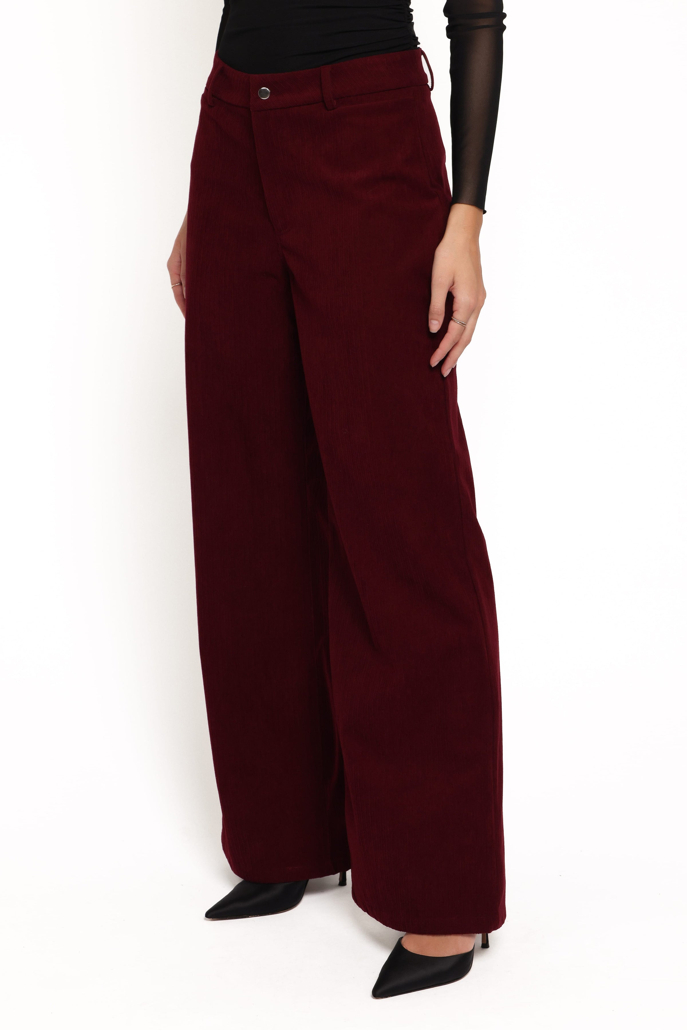 Petal and Pup USA BOTTOMS Barrett Corduroy Pant - Berry