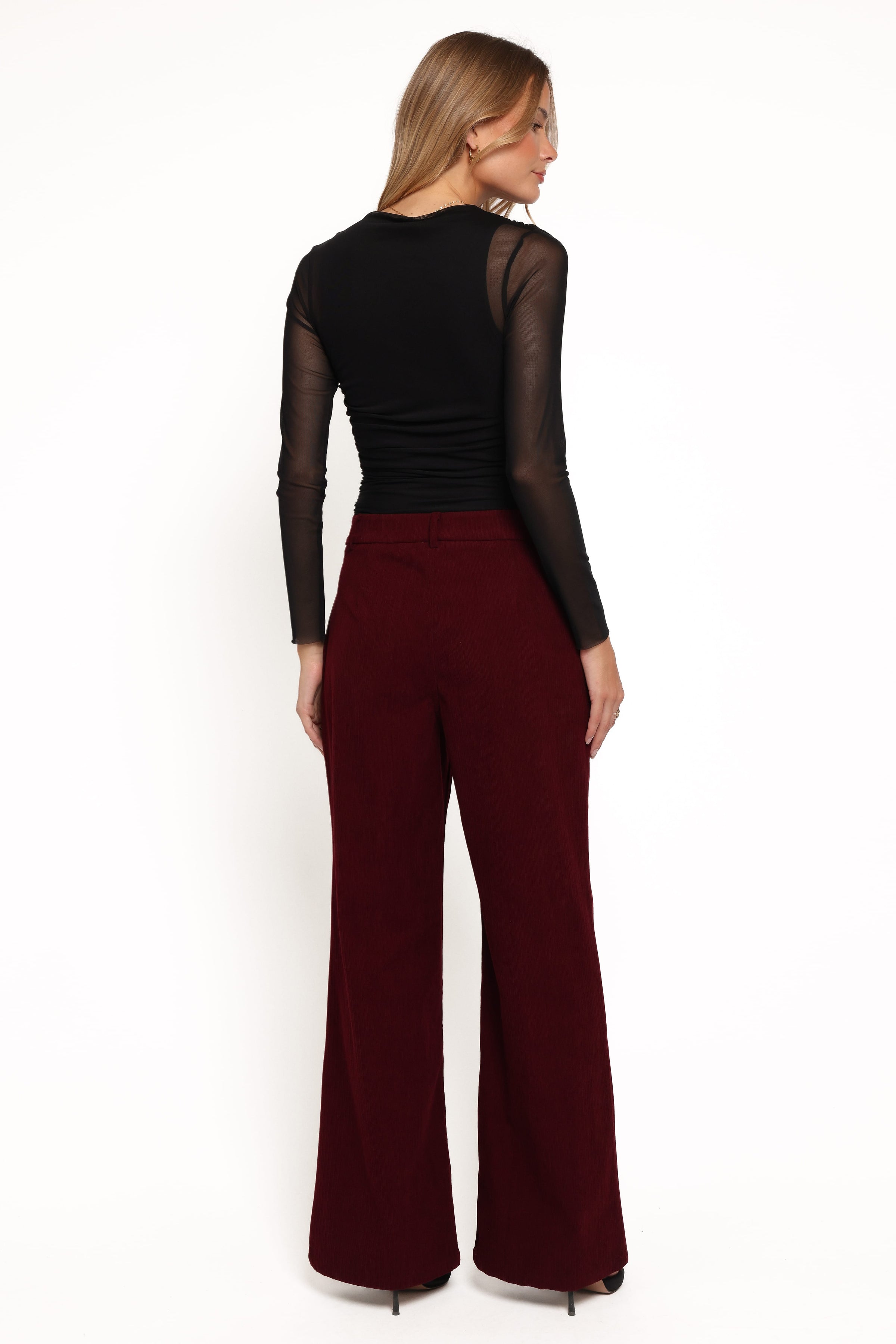 Petal and Pup USA BOTTOMS Barrett Corduroy Pant - Berry