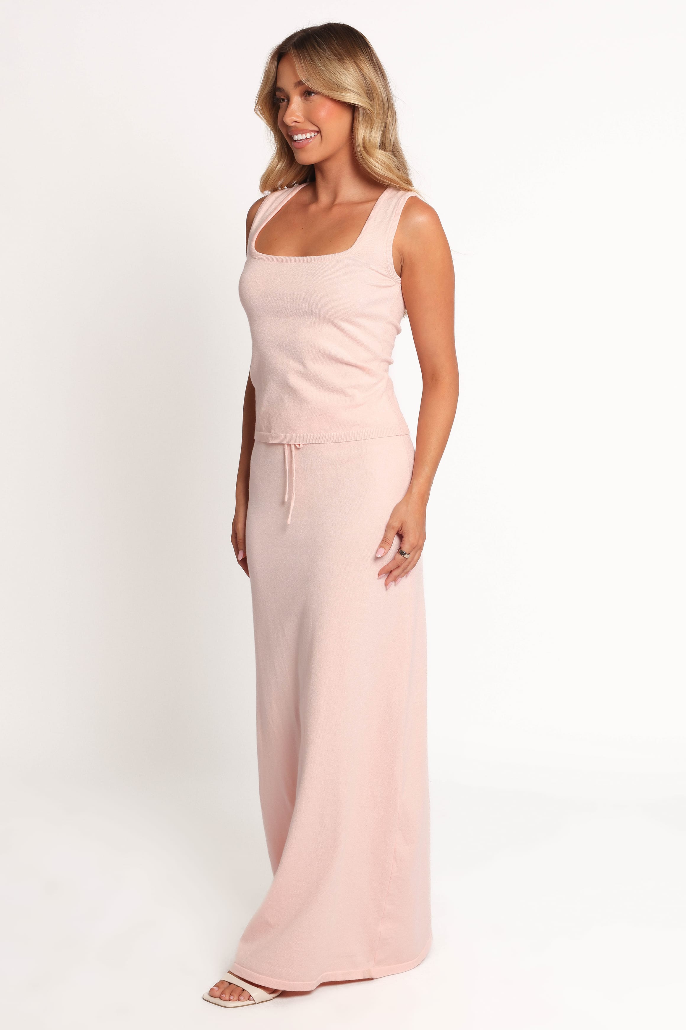 Petal and Pup USA BOTTOMS Beatrice Knitted Skirt - Peach (Hold for Rack)
