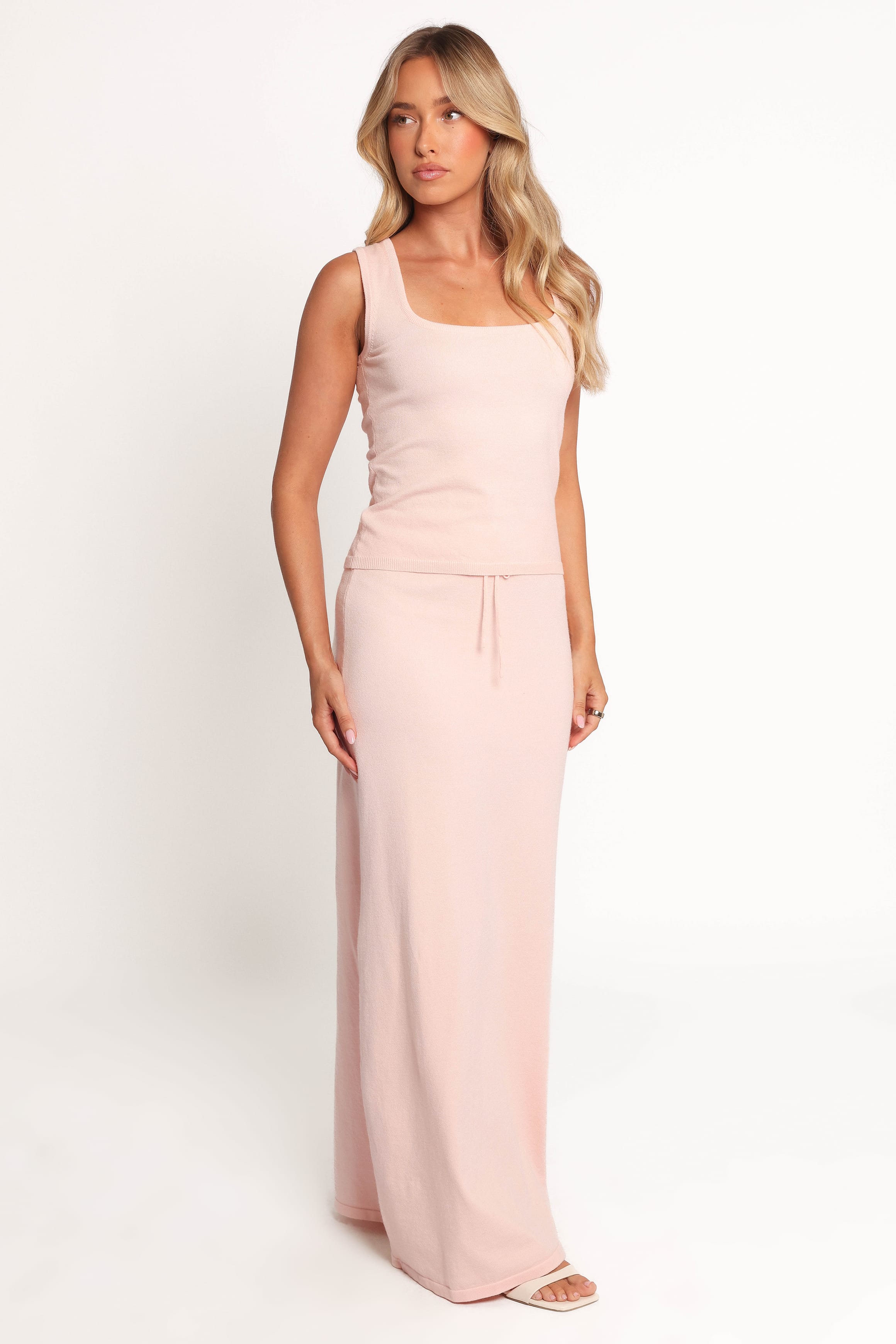 Petal and Pup USA BOTTOMS Beatrice Knitted Skirt - Peach (Hold for Rack)