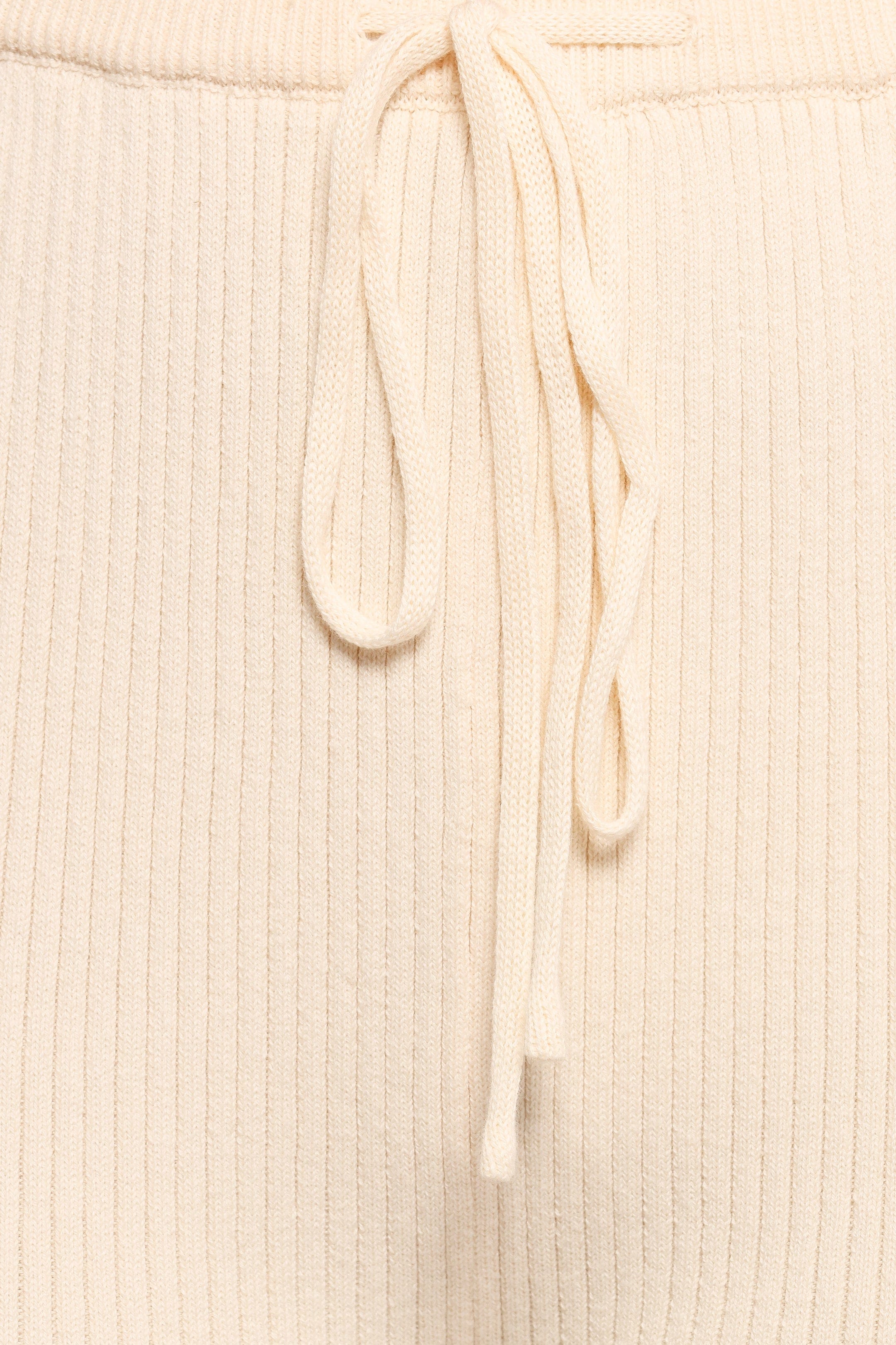 Petal and Pup USA BOTTOMS Beeba Ribbed Knit Pants - Cream