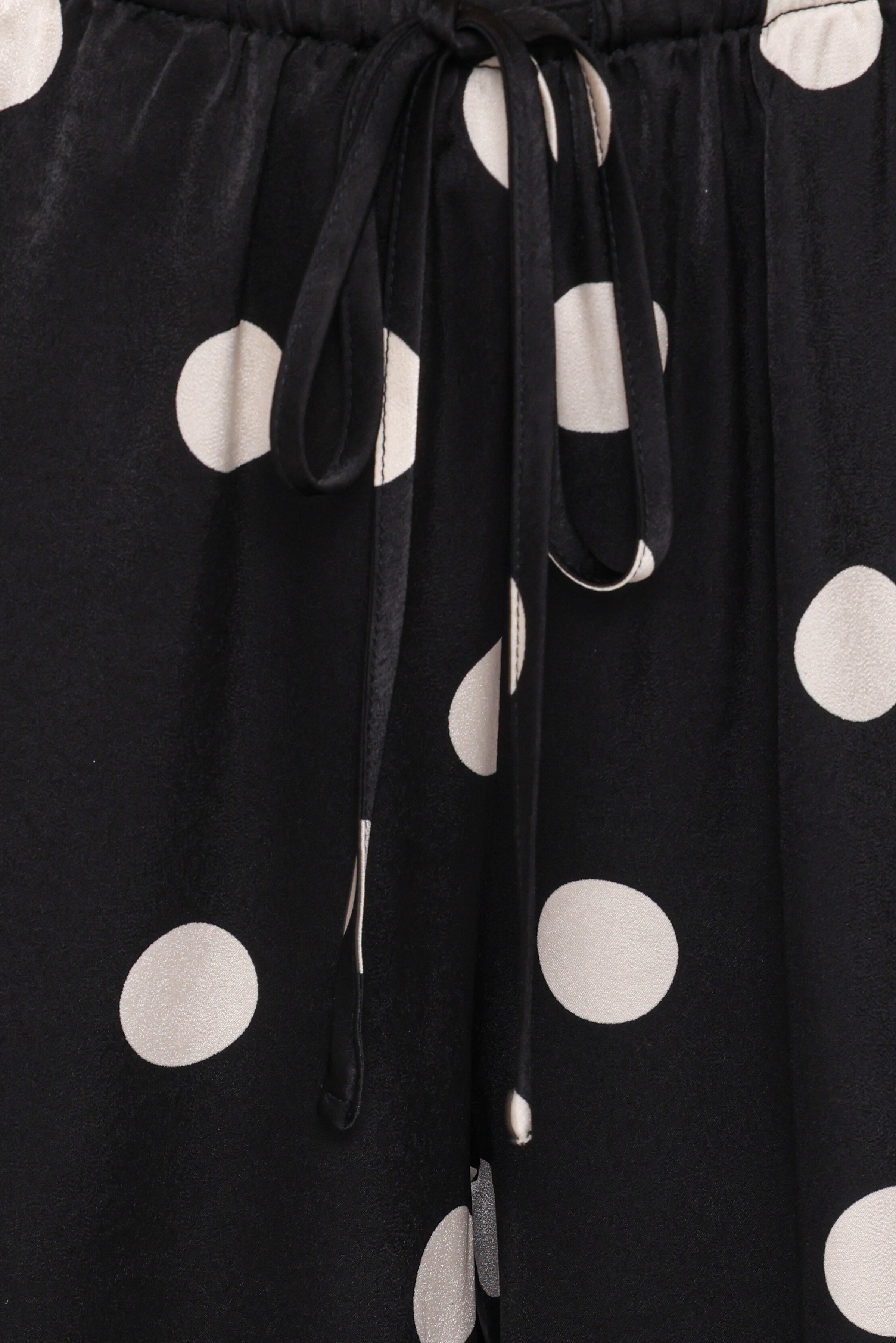 Petal and Pup USA BOTTOMS Belinda Drawstring Pant - Black/Cream