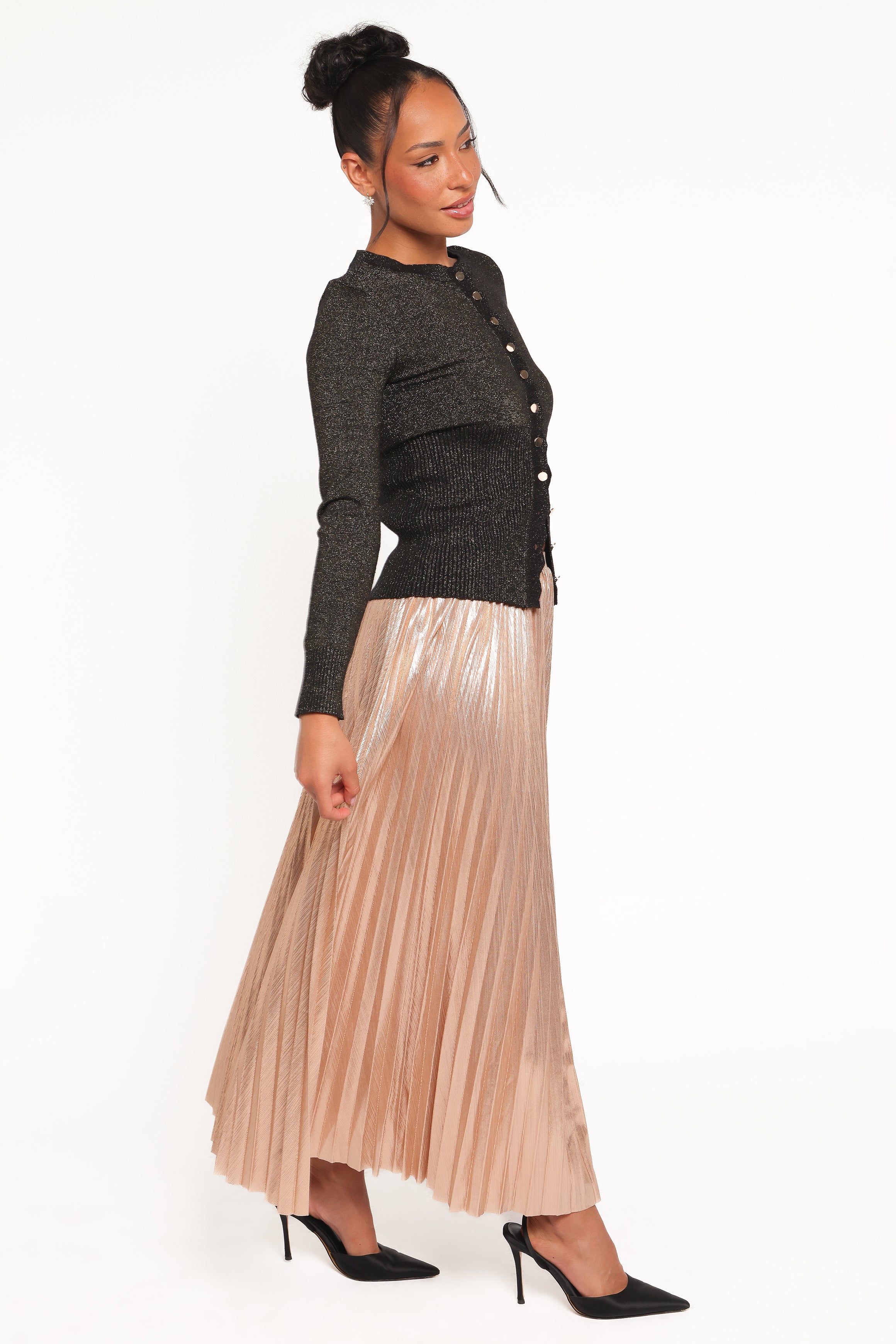 Petal and Pup USA BOTTOMS Bethy Maxi Skirt - Gold
