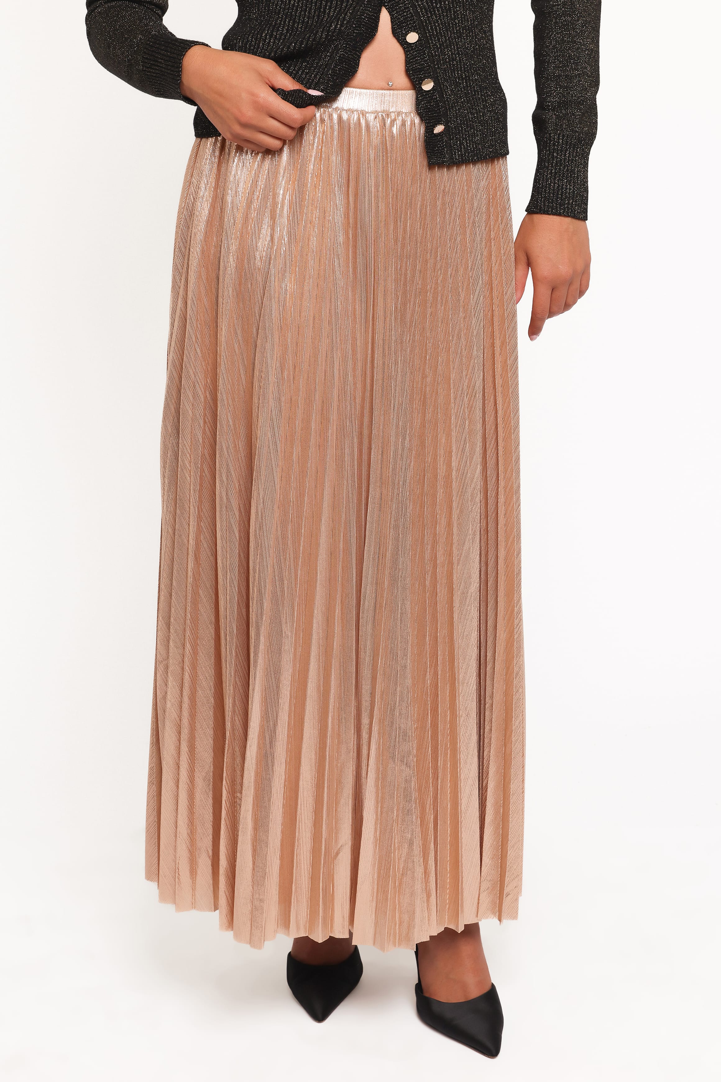 Petal and Pup USA BOTTOMS Bethy Maxi Skirt - Gold