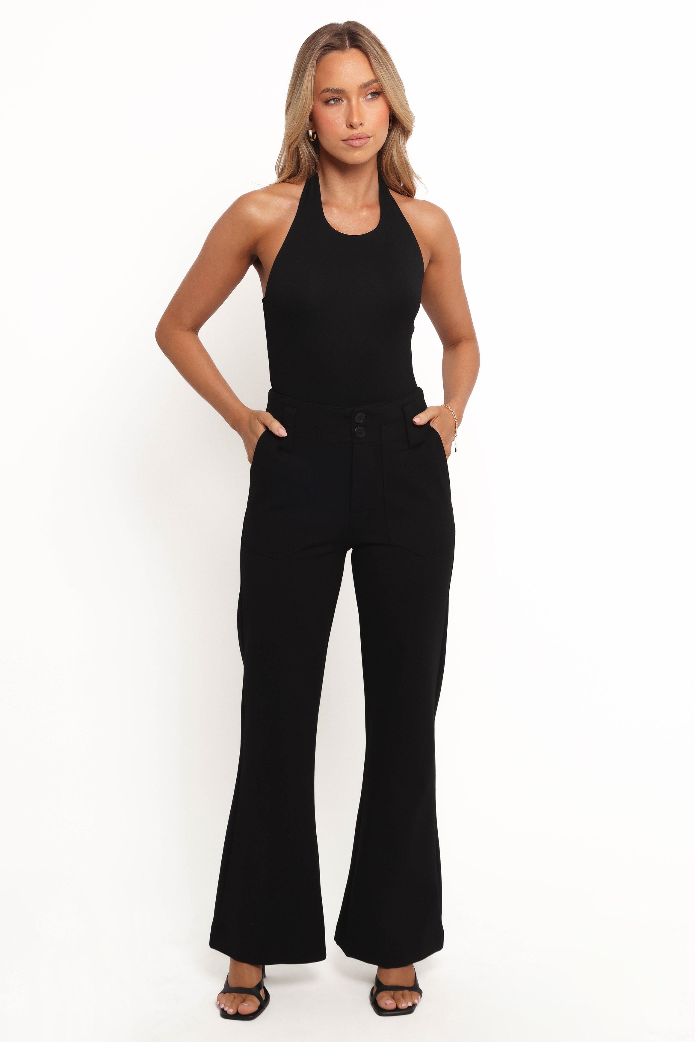 Petal and Pup USA BOTTOMS Bimmi Flare Pant - Black (Hold for Rack)