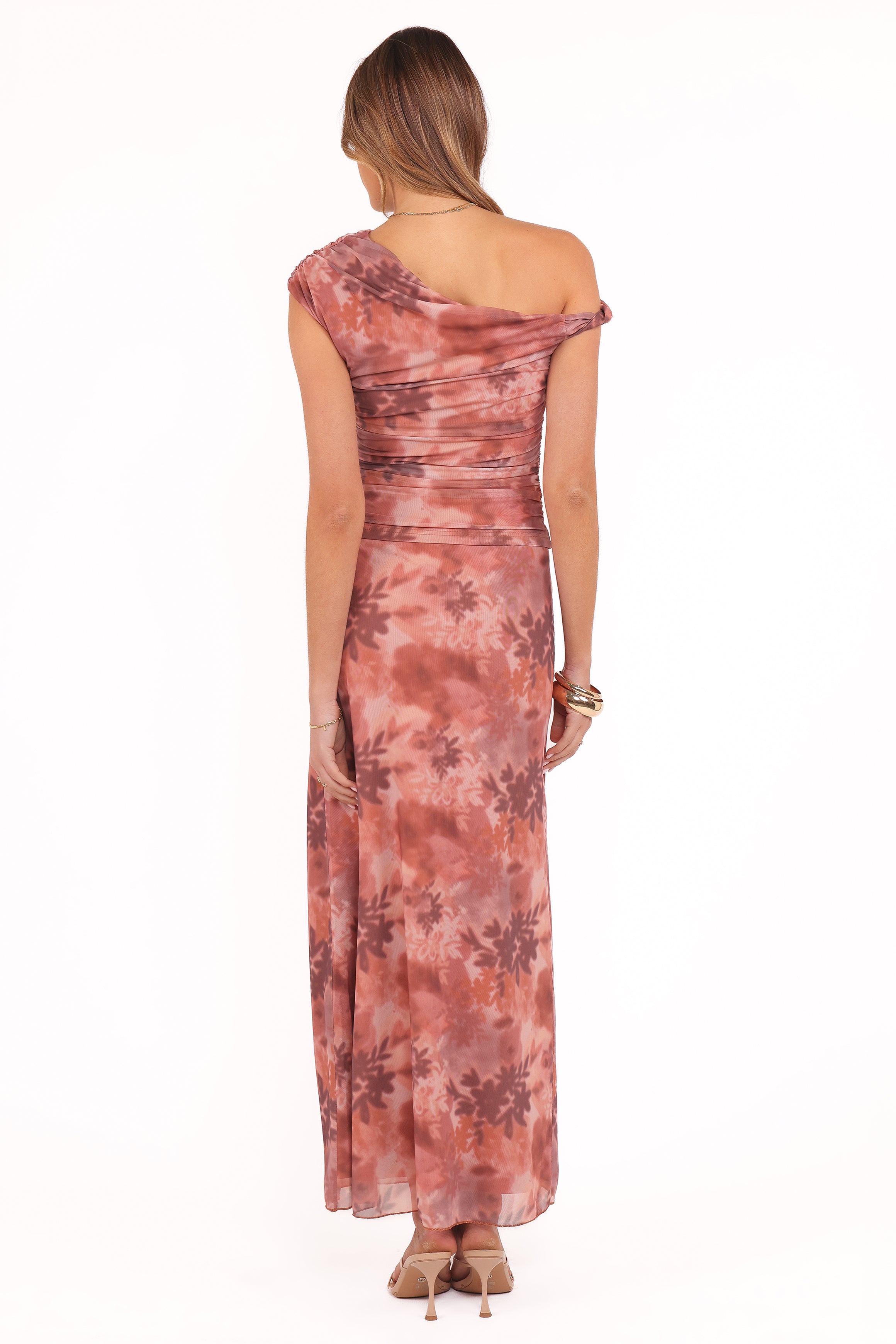 Petal and Pup USA BOTTOMS Bloise Maxi Skirt - Blurred Botanics