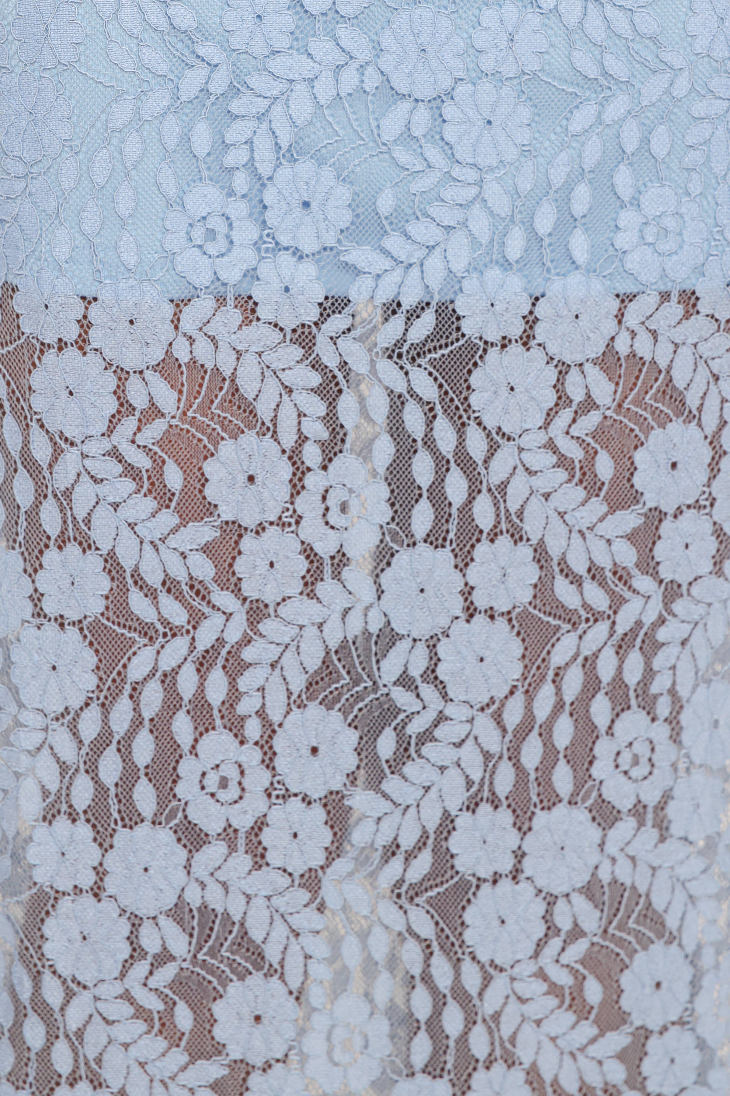 Petal and Pup USA BOTTOMS Brittany Lace Maxi Skirt - Blue