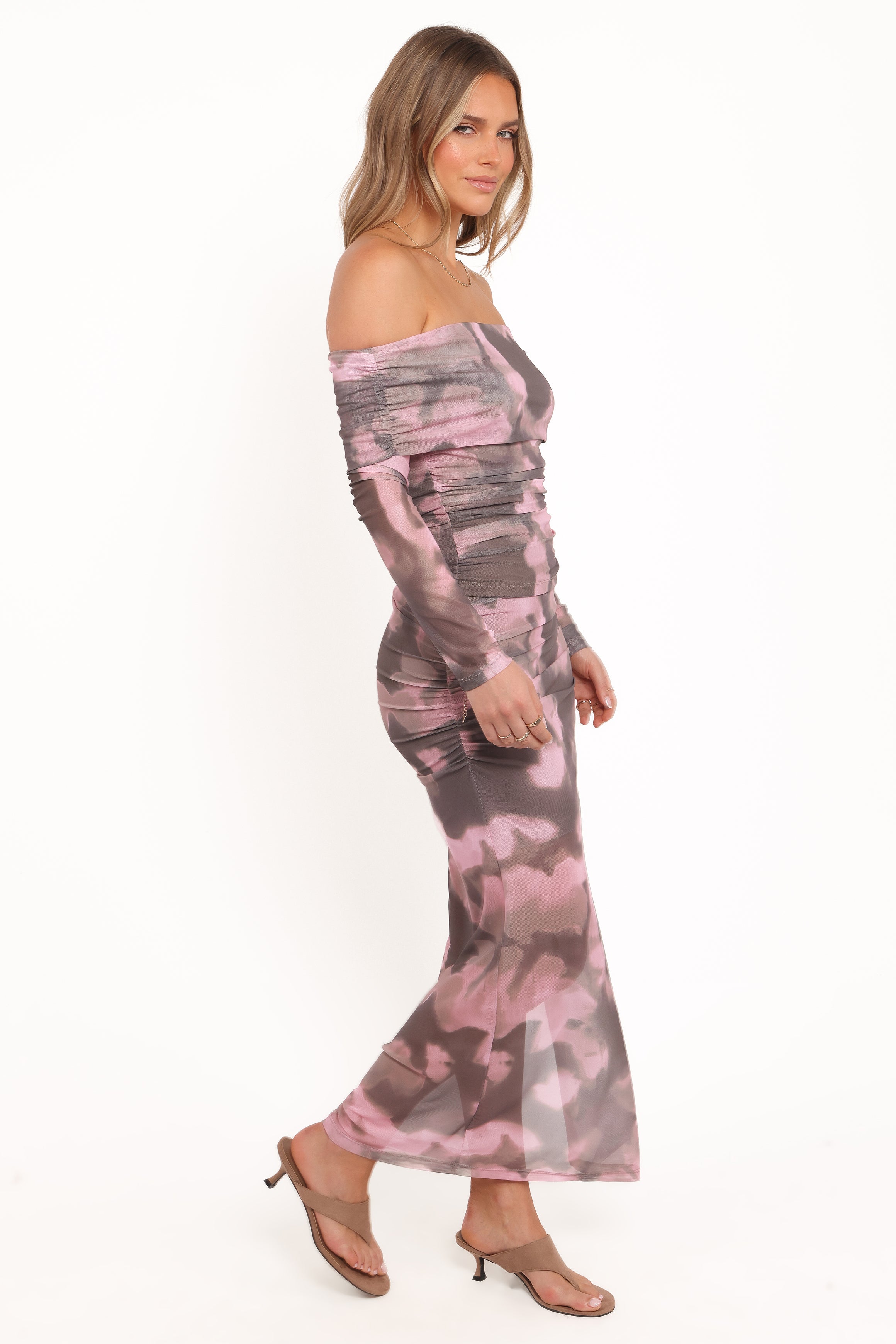 Petal and Pup USA BOTTOMS Caelira Skirt - Pink/Brown Print