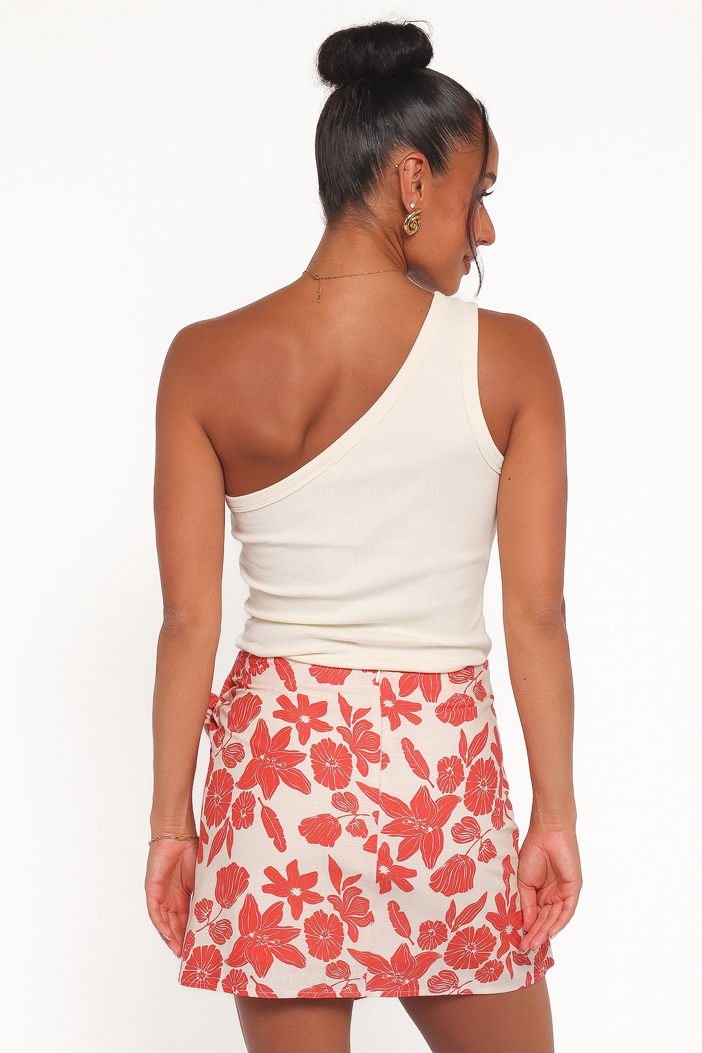 Petal and Pup USA BOTTOMS Calypso Wrap Mini Skirt - Red Floral