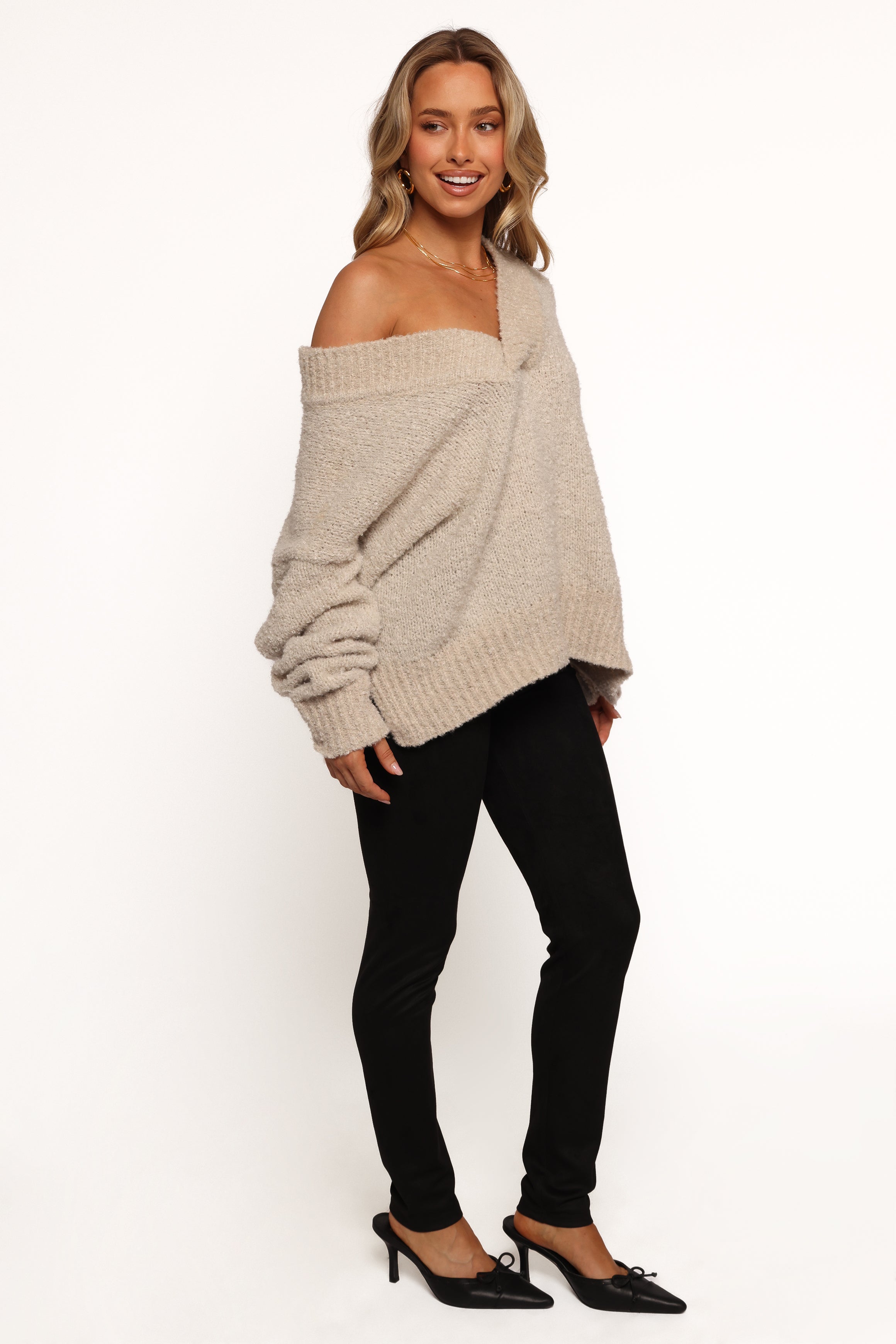 Petal and Pup USA BOTTOMS Carolyn Faux Suede Pant - Black