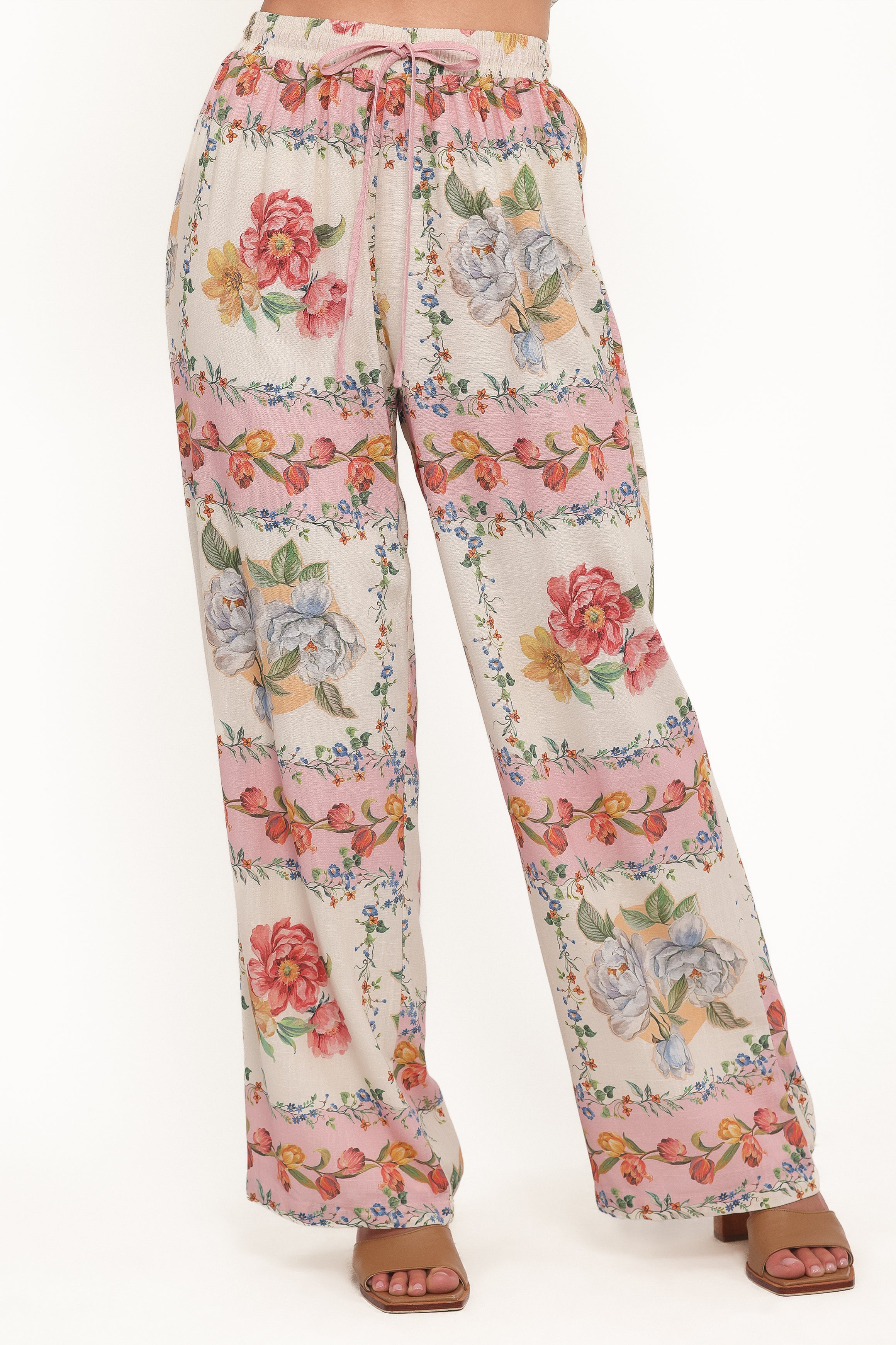 Petal and Pup USA BOTTOMS Cascais Pants - Rose Tile